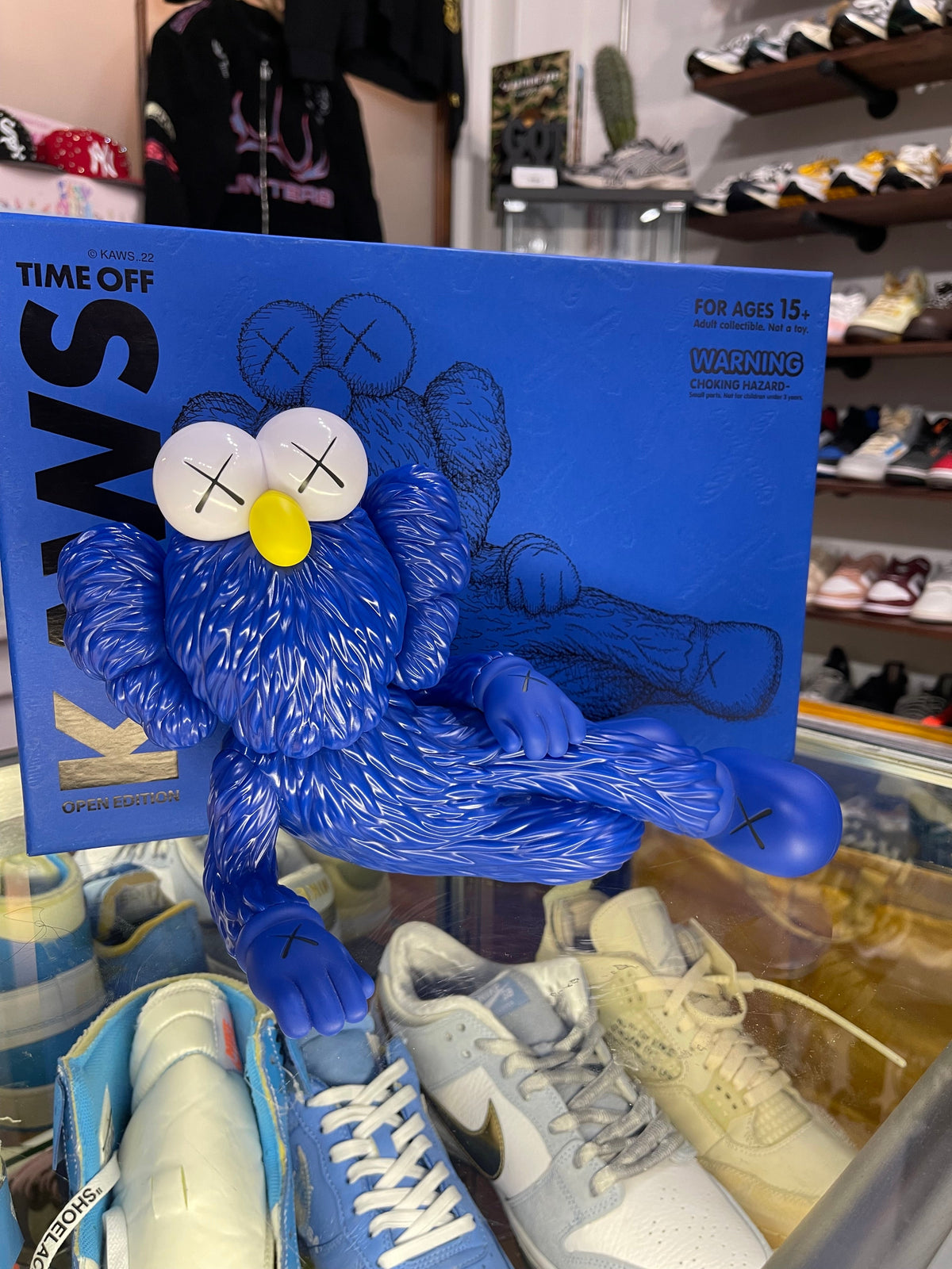 Kaws Time Off Vinyl Figure “Blue” (Size 8) - Image 1