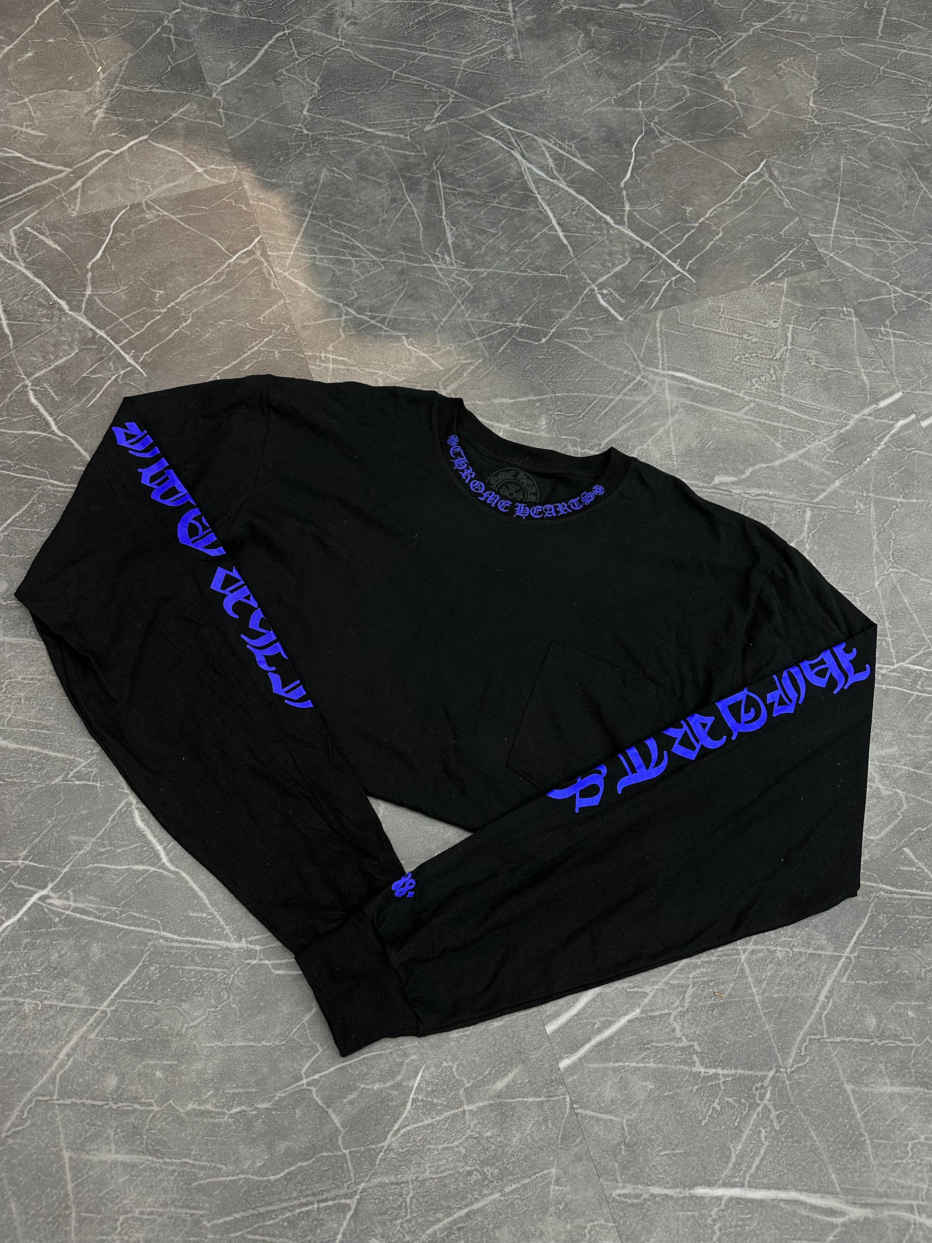 Chrome Hearts 1988 Neck Logo Long Sleeve Blue