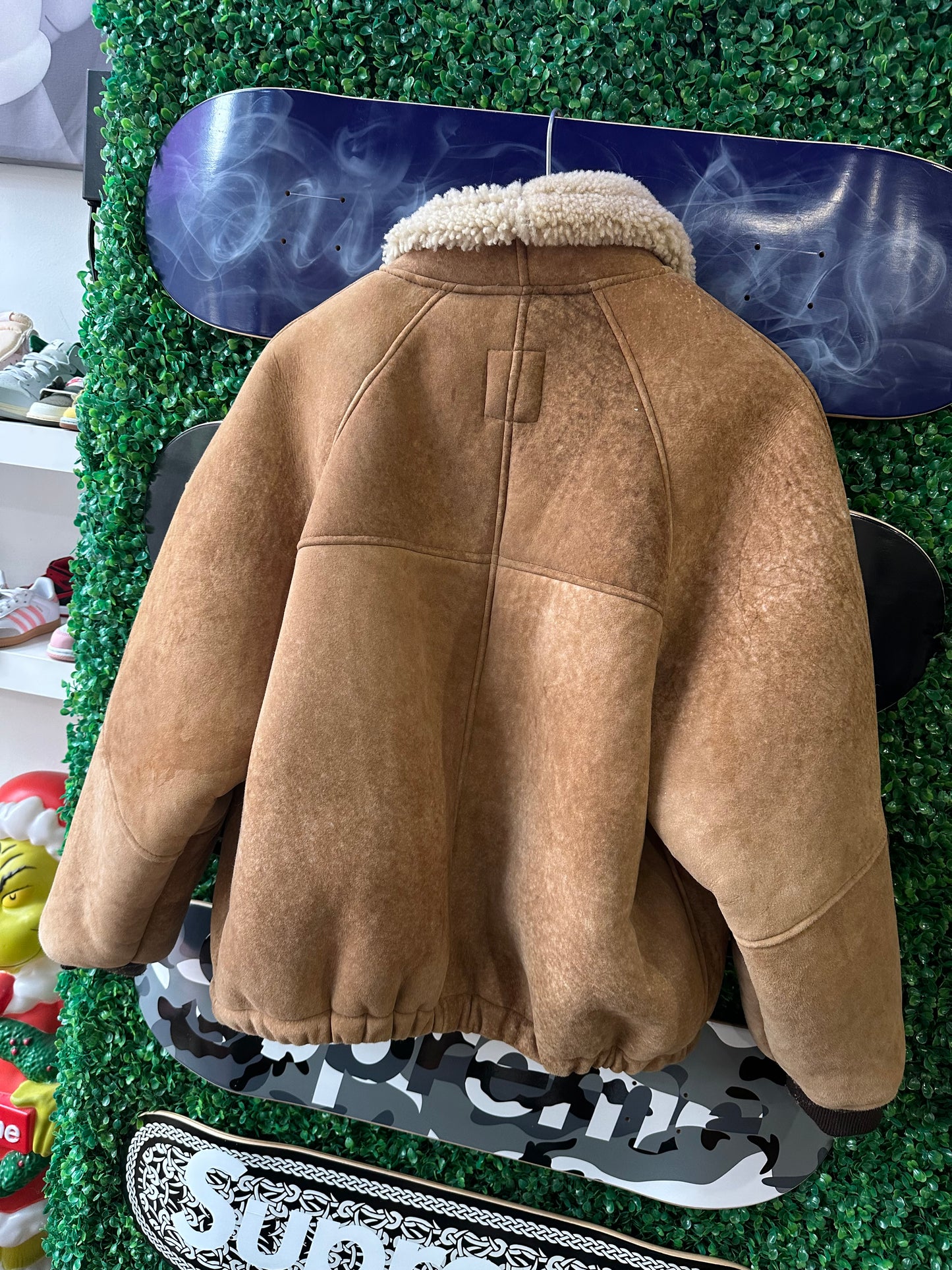 Supreme Schott Shearling Bomber Jacket “Brown”