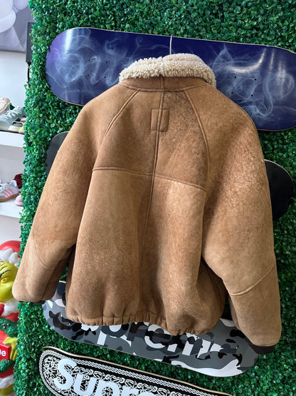 Supreme Schott Shearling Bomber Jacket “Brown”