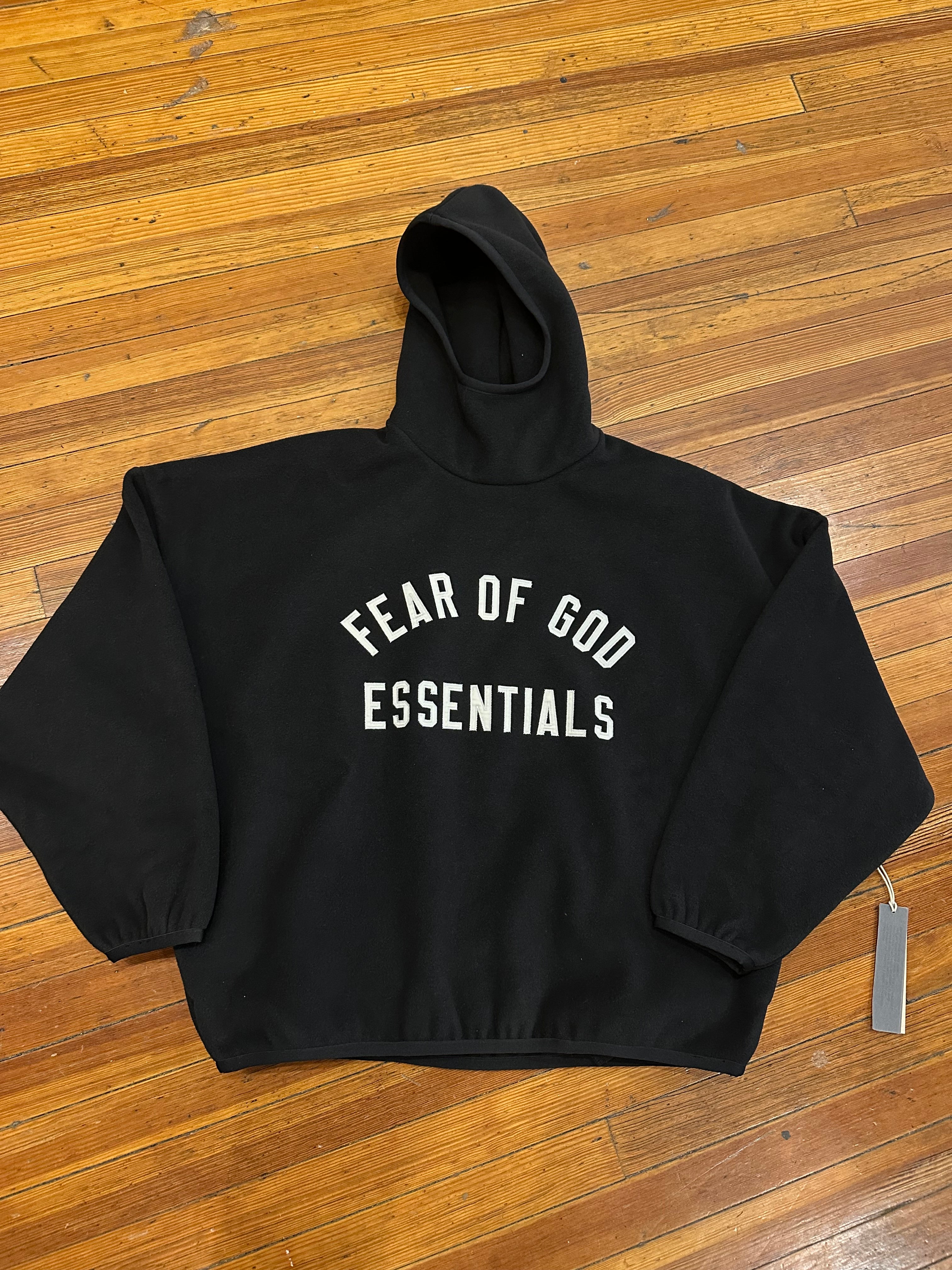Essentials Brushed Yam Hoodie “Black”