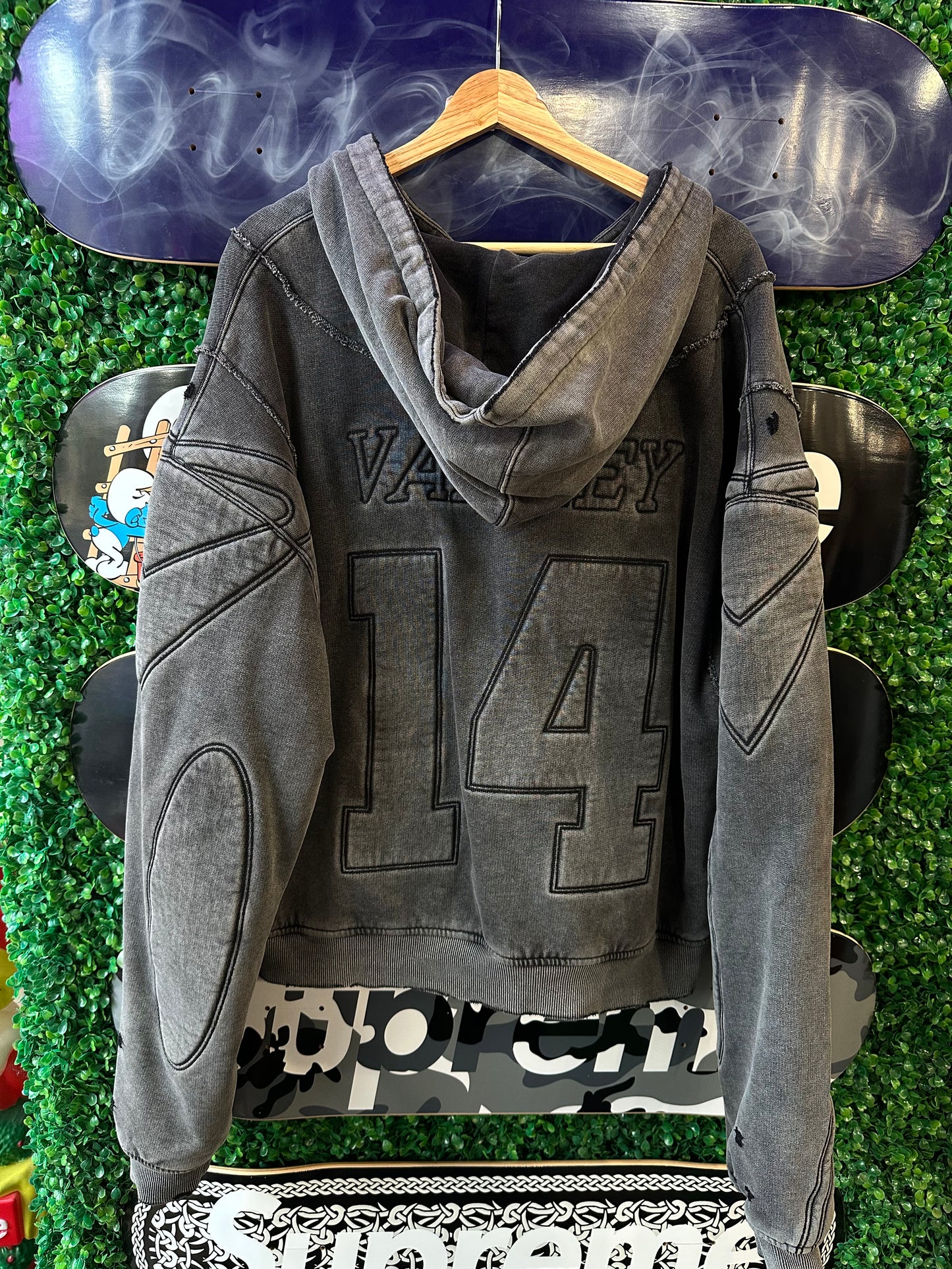 Vale Armor Zip Up Hoodie “Grey”