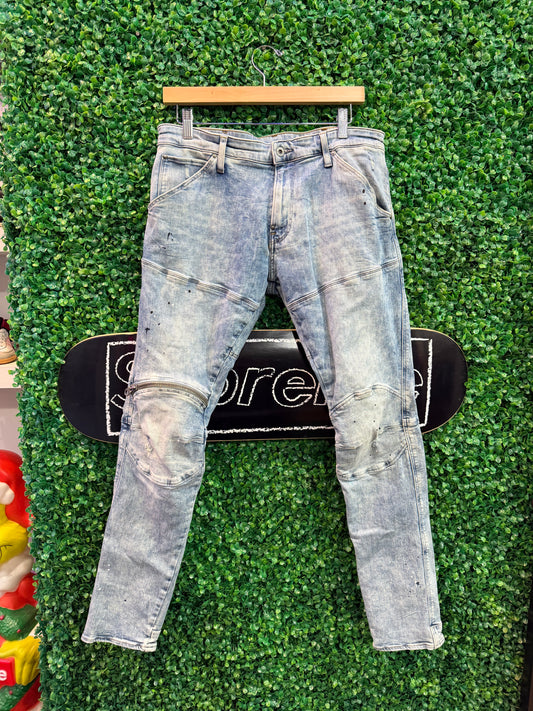 Blue G-Star Splatter Jeans (32)