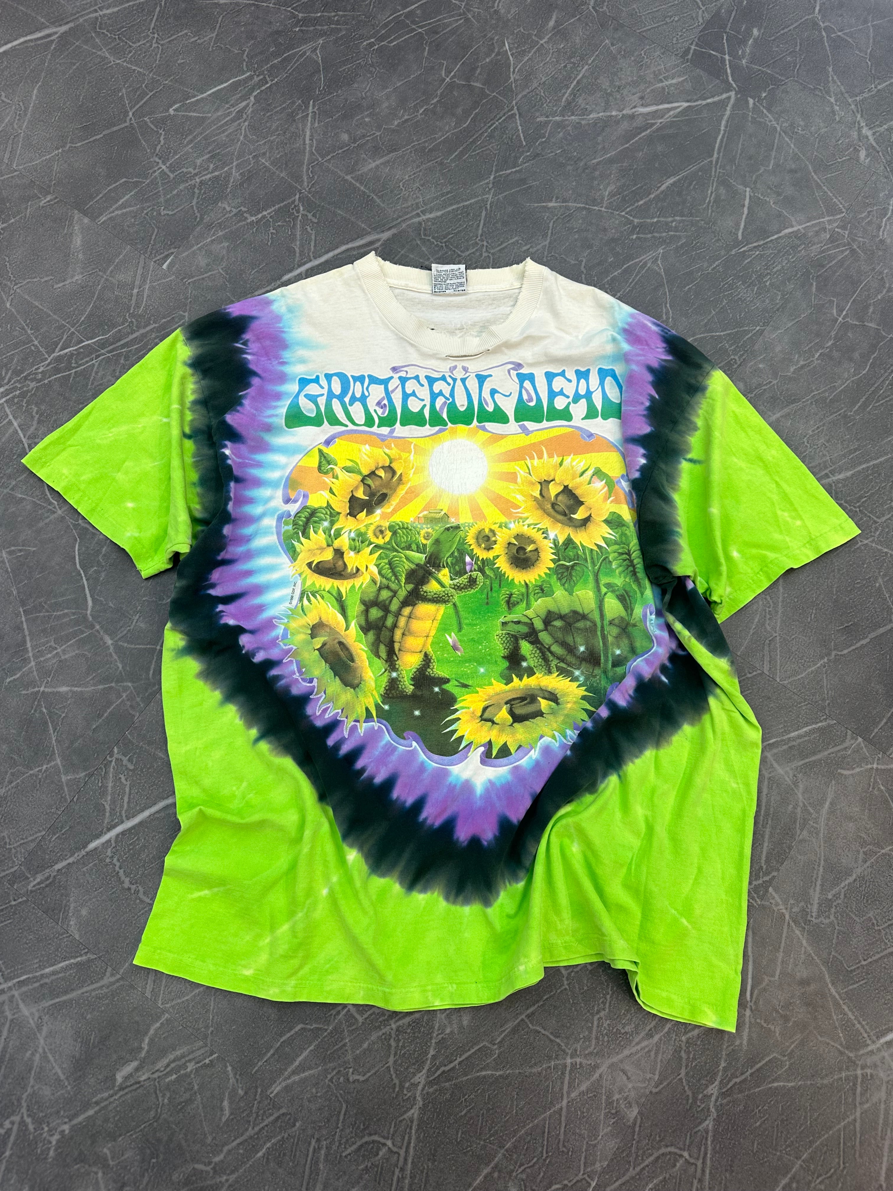 1998 Grateful Dead Turtle Tie Dye Tee (XXL)