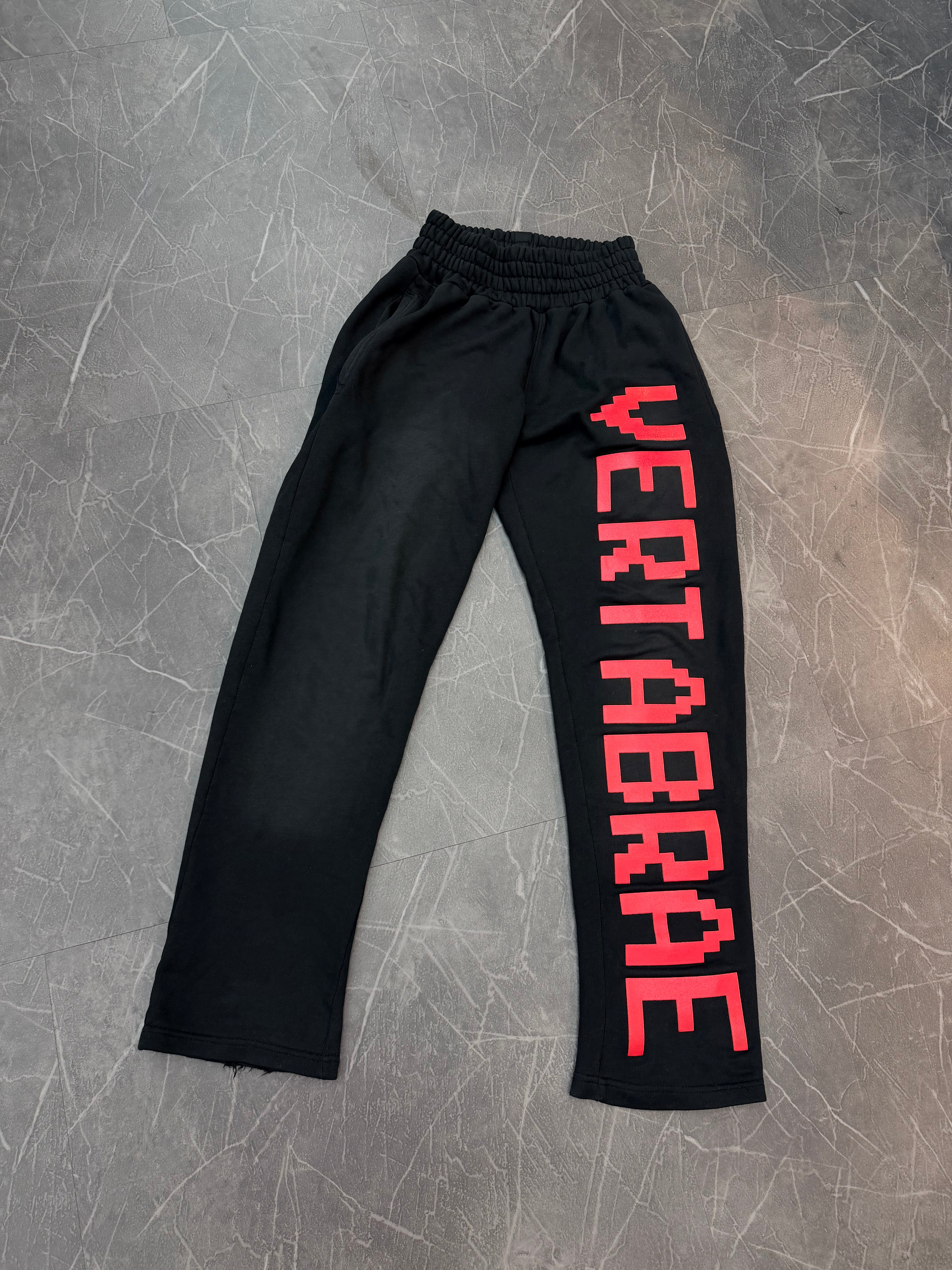 Vertabrae Sweatpants “Black/Red”