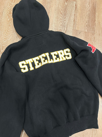 Pittsburg Steelers Zip Up Stitched Back Hit NFL (M)