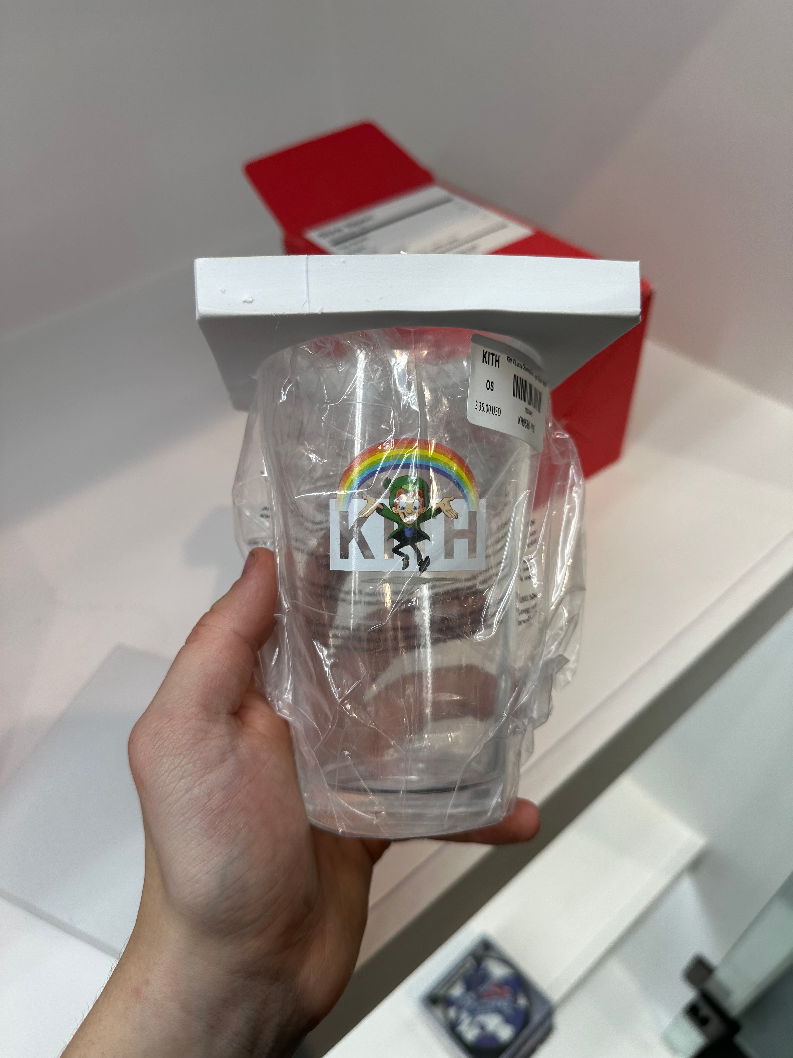 KITH Christmas Lucky Charms Glass Cup