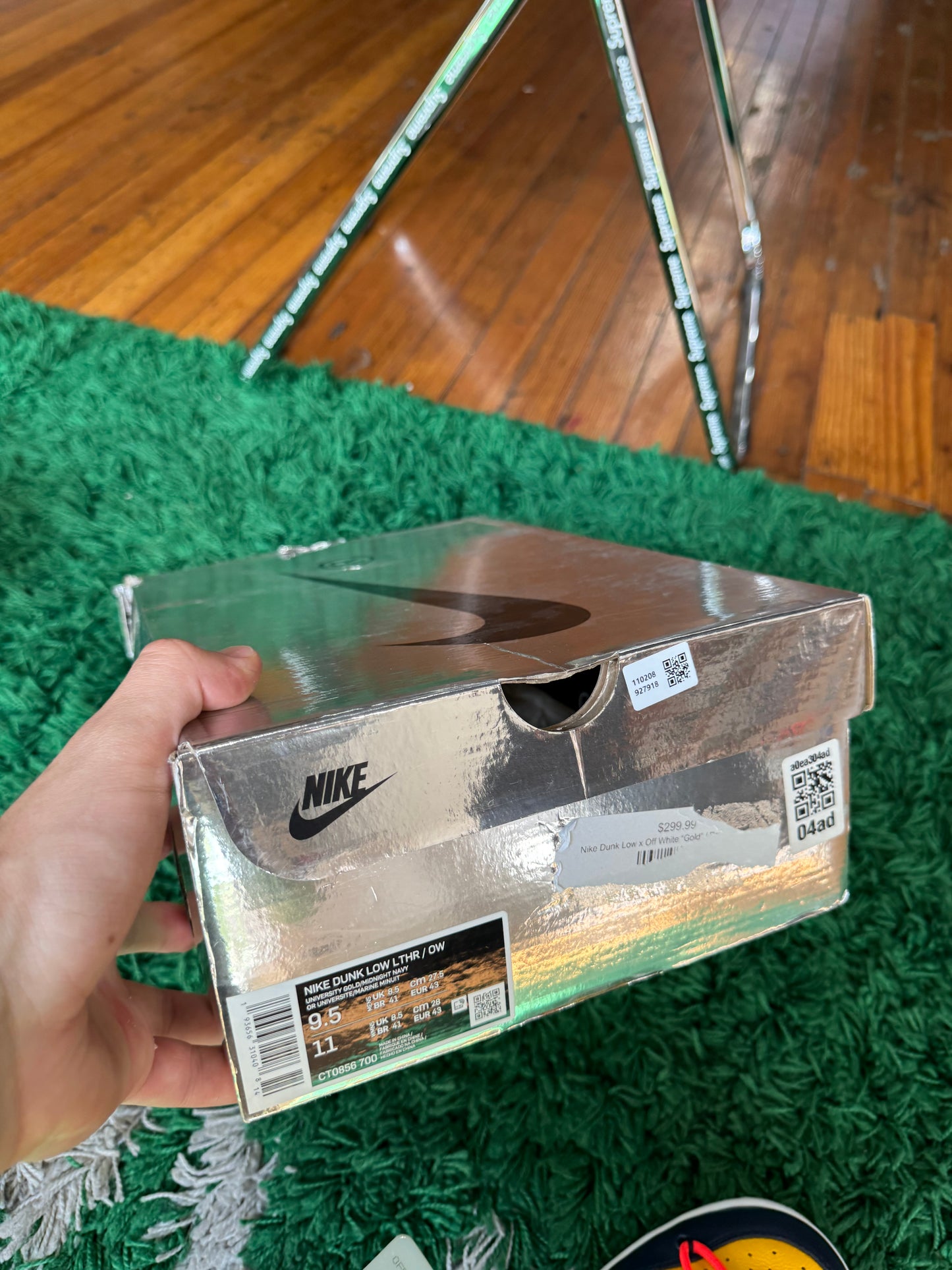 Off-White Dunk Low “University Gold”