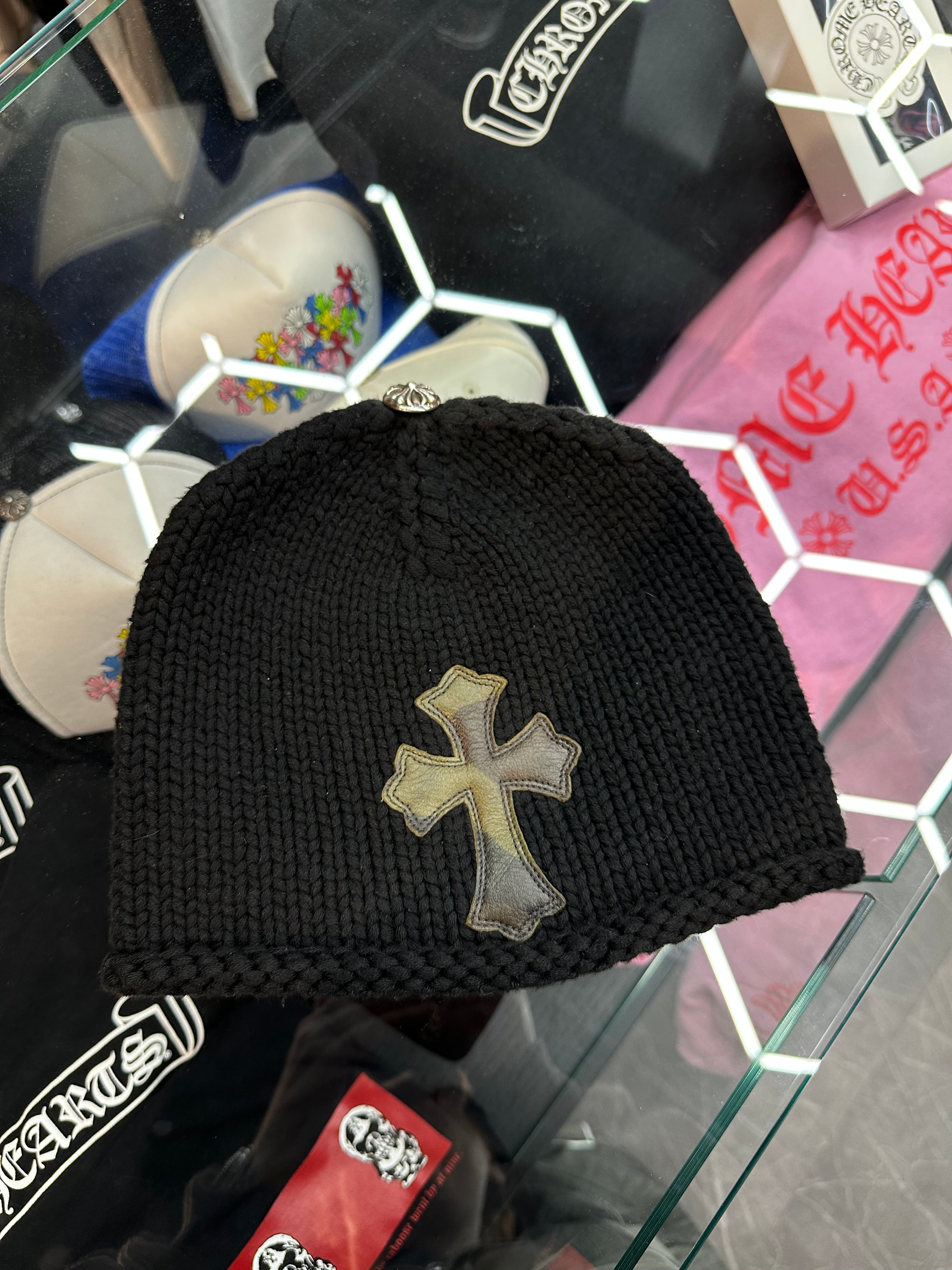 Chrome Hearts Cross Patch Knit Beanie