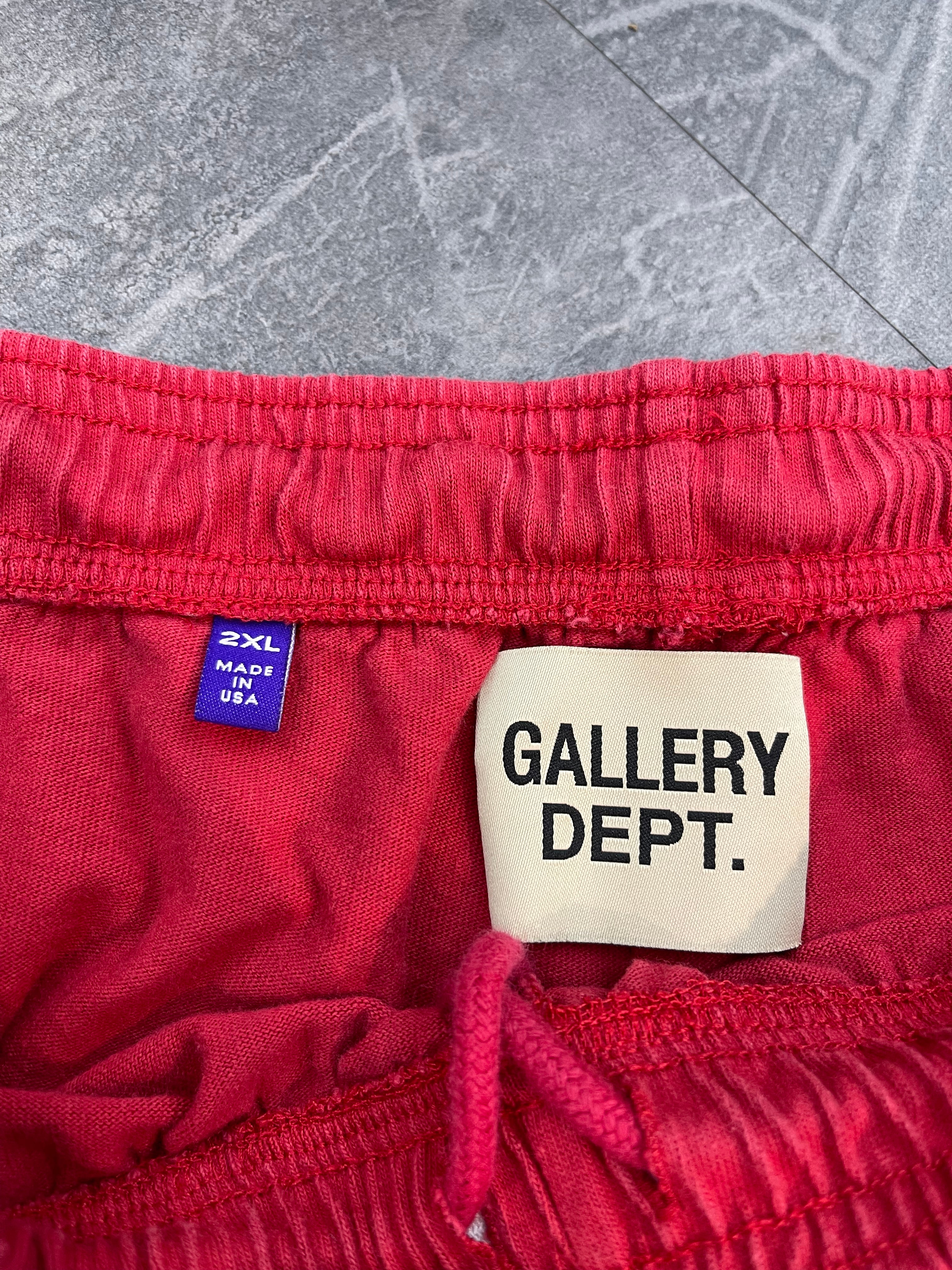 Gallery Dept Insomnia Pain Splatter Shorts Red