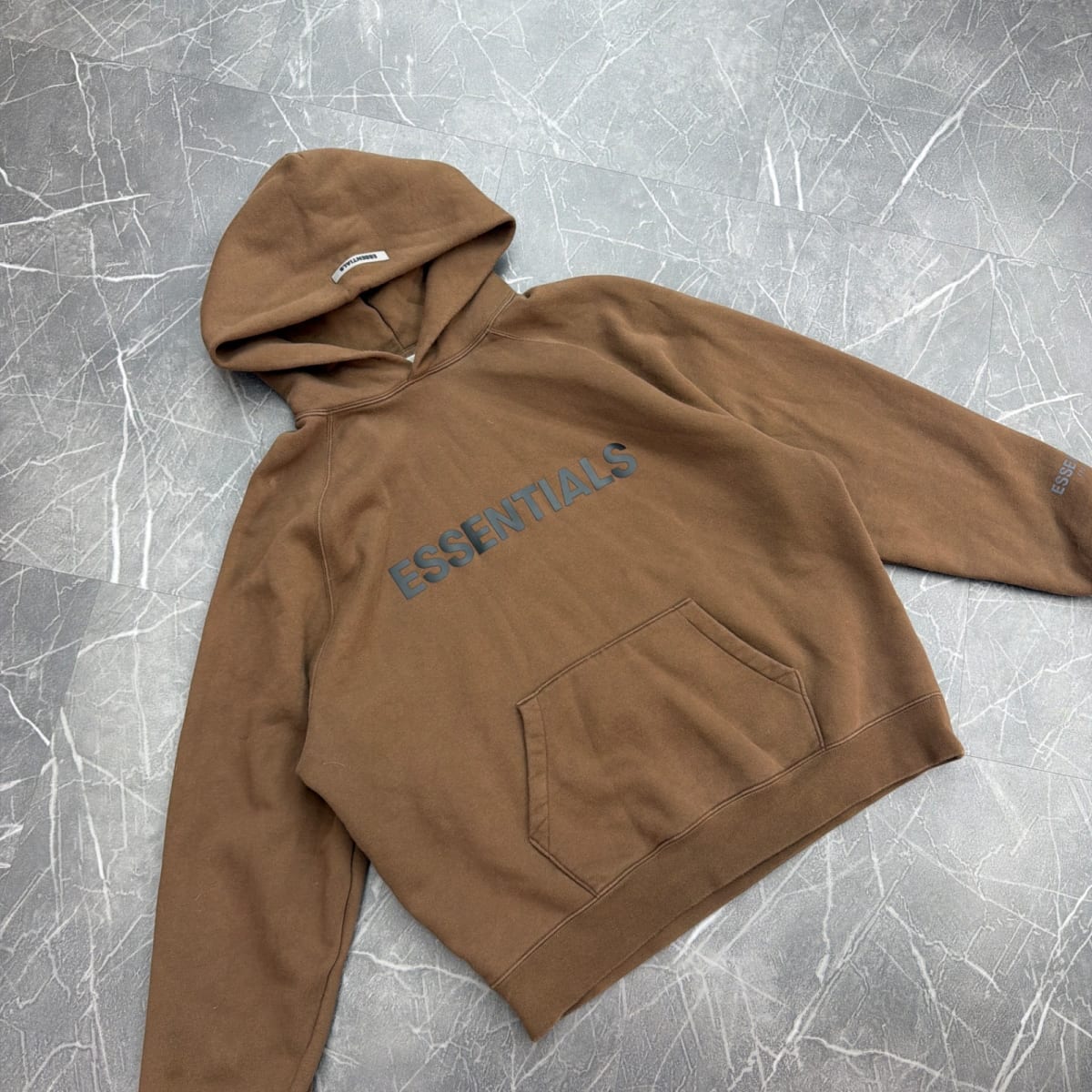 Fear of God Essentials x SSENSE Hoodie 'Rain Drum' (Size L) (Lightly Worn)