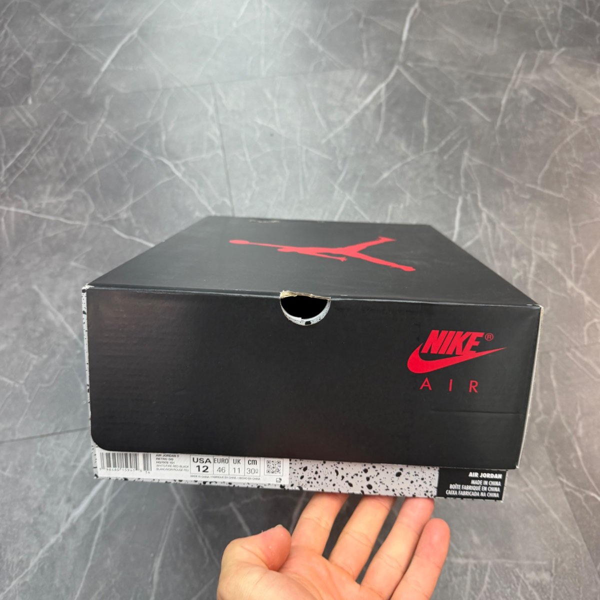 Jordan 5 Retro Fire Red Black Tongue (2025) (Size 12) (VNDS)