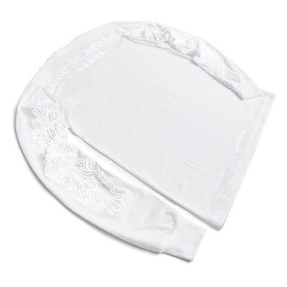 Chrome Hearts White Long Sleeve Horseshoe Pocket Tee - Image 2