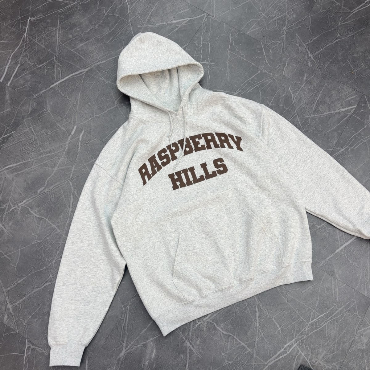GV Gallery OG Raspberry Hills Hoodie 'Heather Grey/Brown' (Size L) (Tried On)