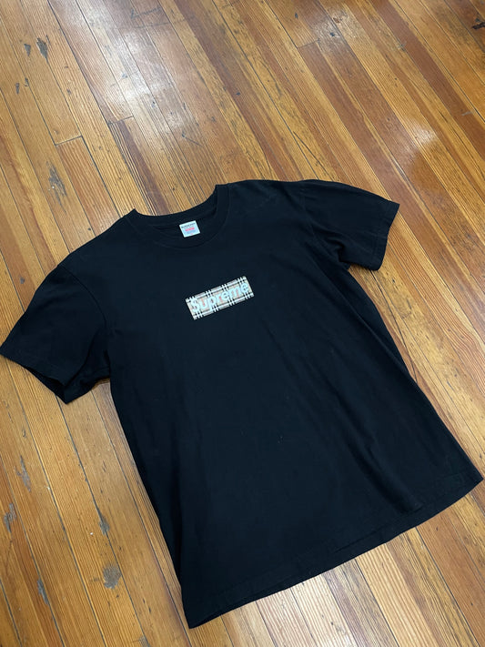 Supreme x Burberry Box Logo Tee “Black”