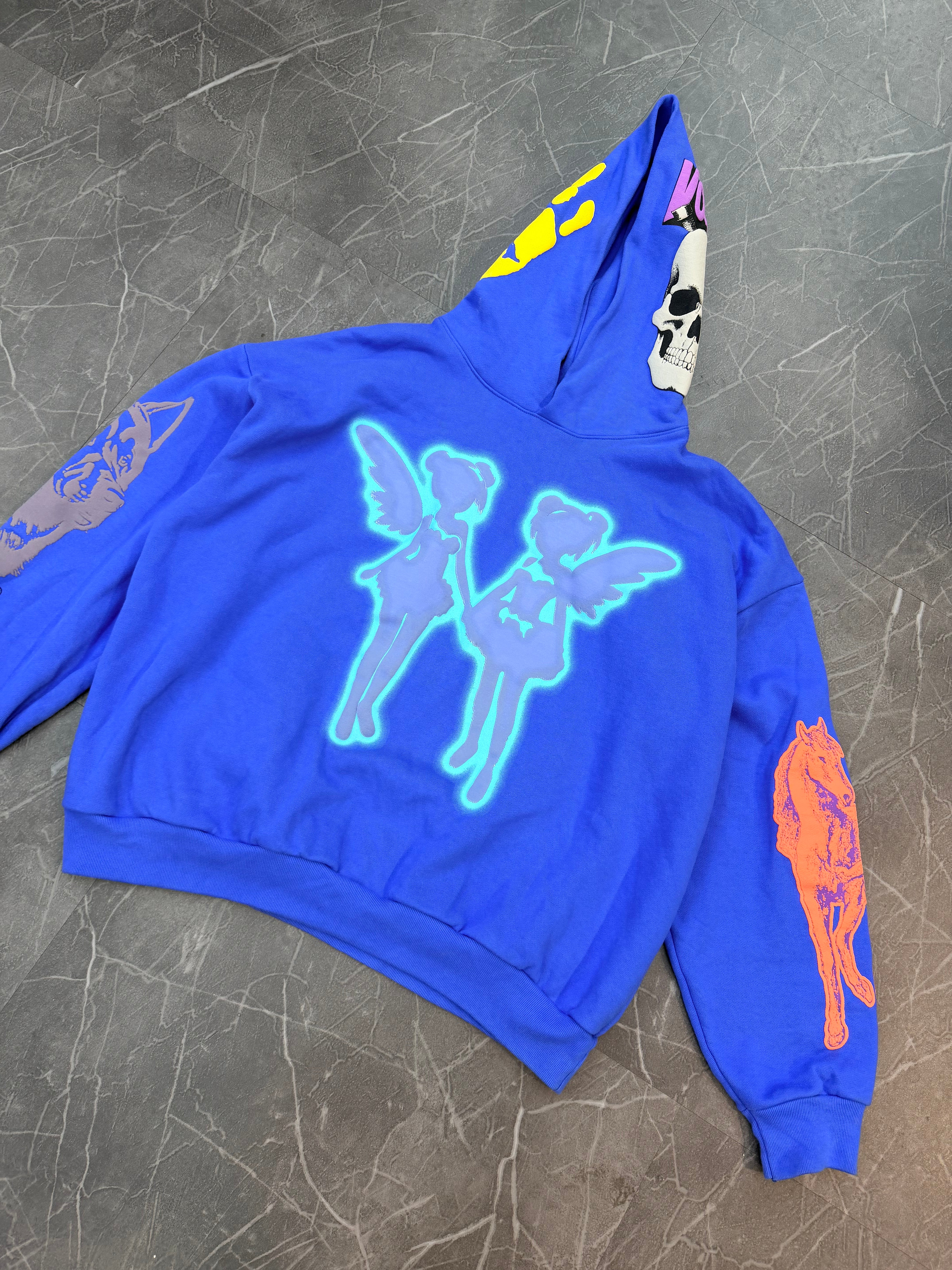 Drake For All The Dogs Hoodie Blue