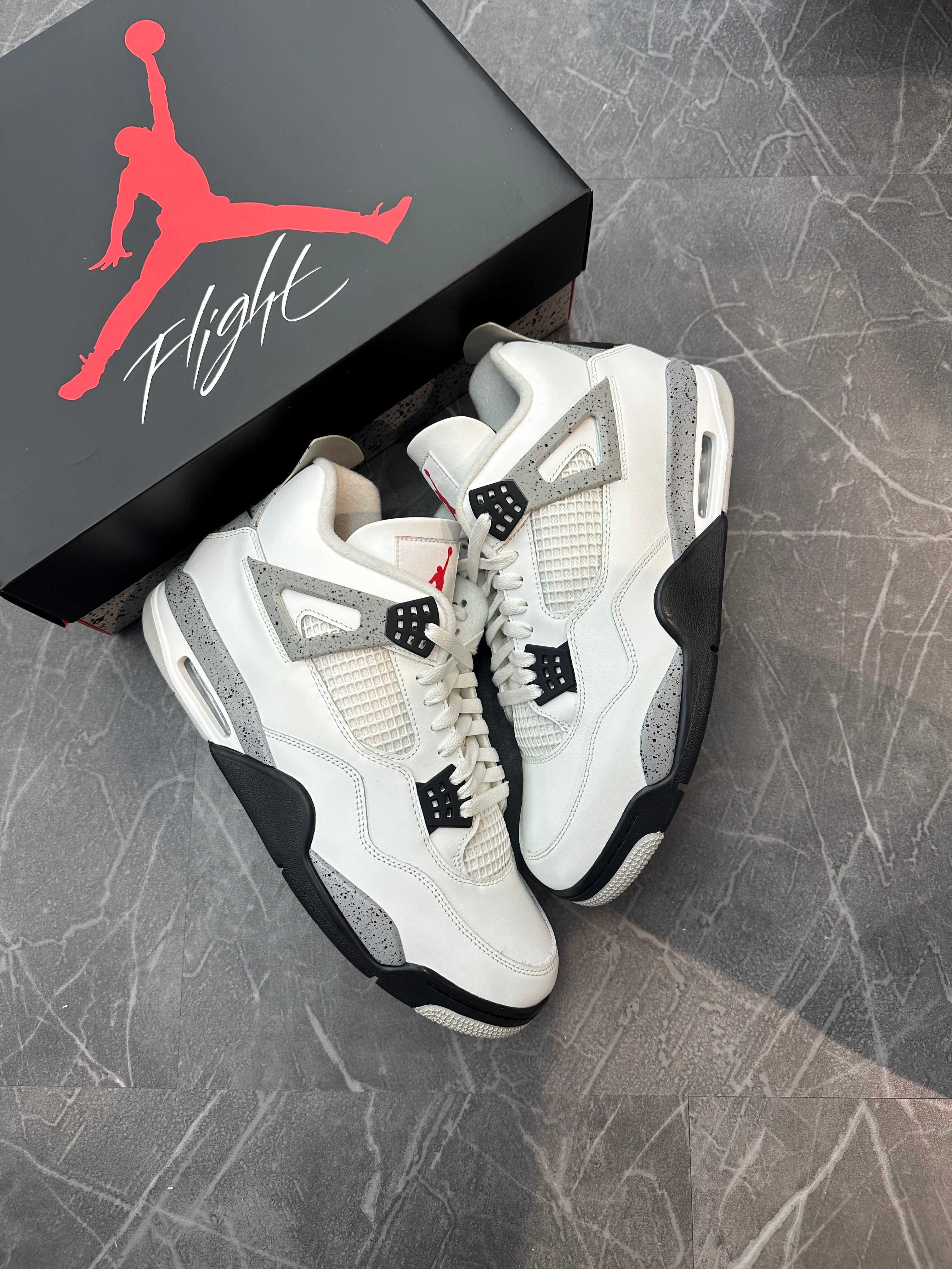 Jordan 4 “White Cement” (2025)