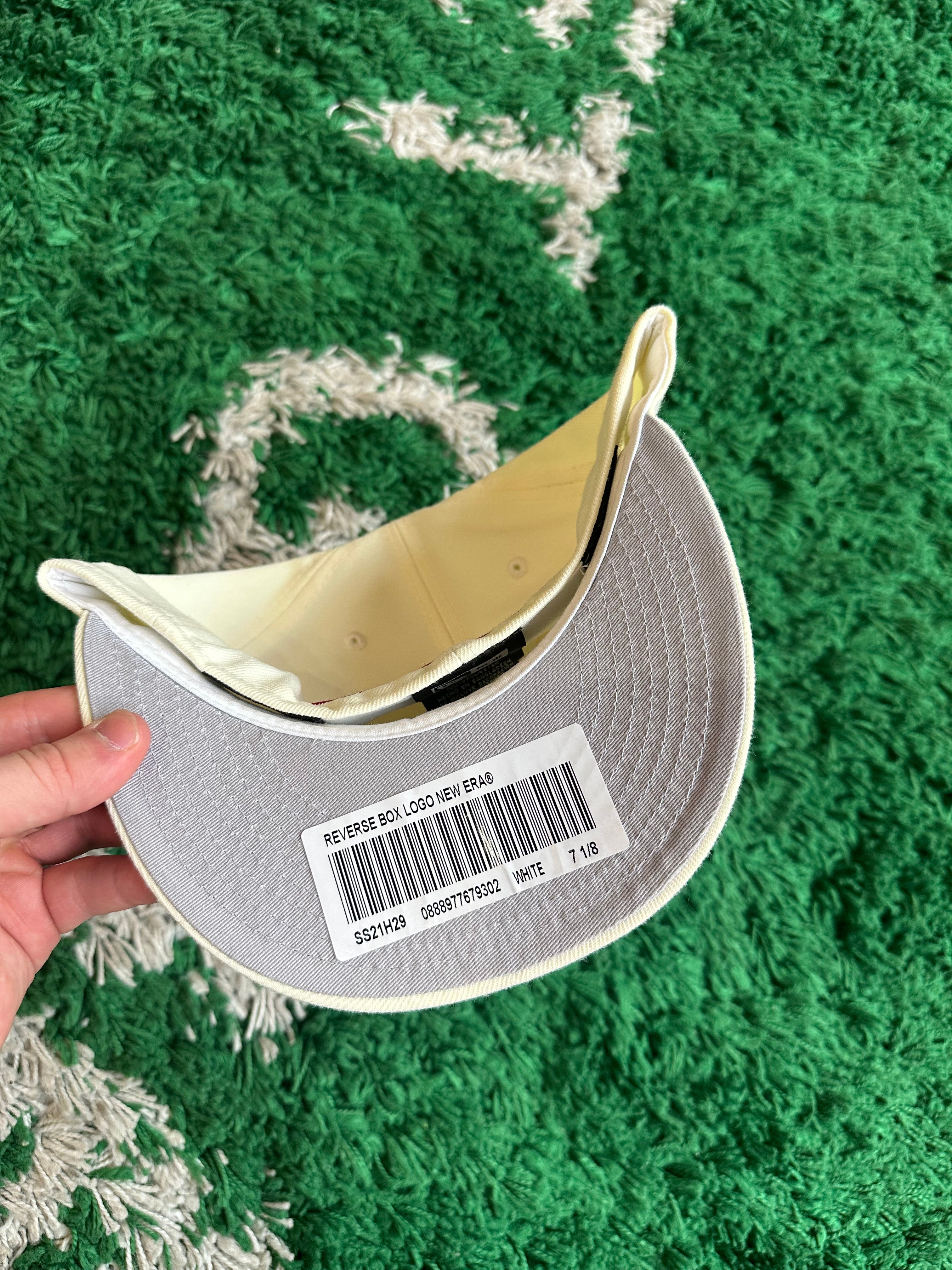 Reverse Box Logo Fitted “New Era White”