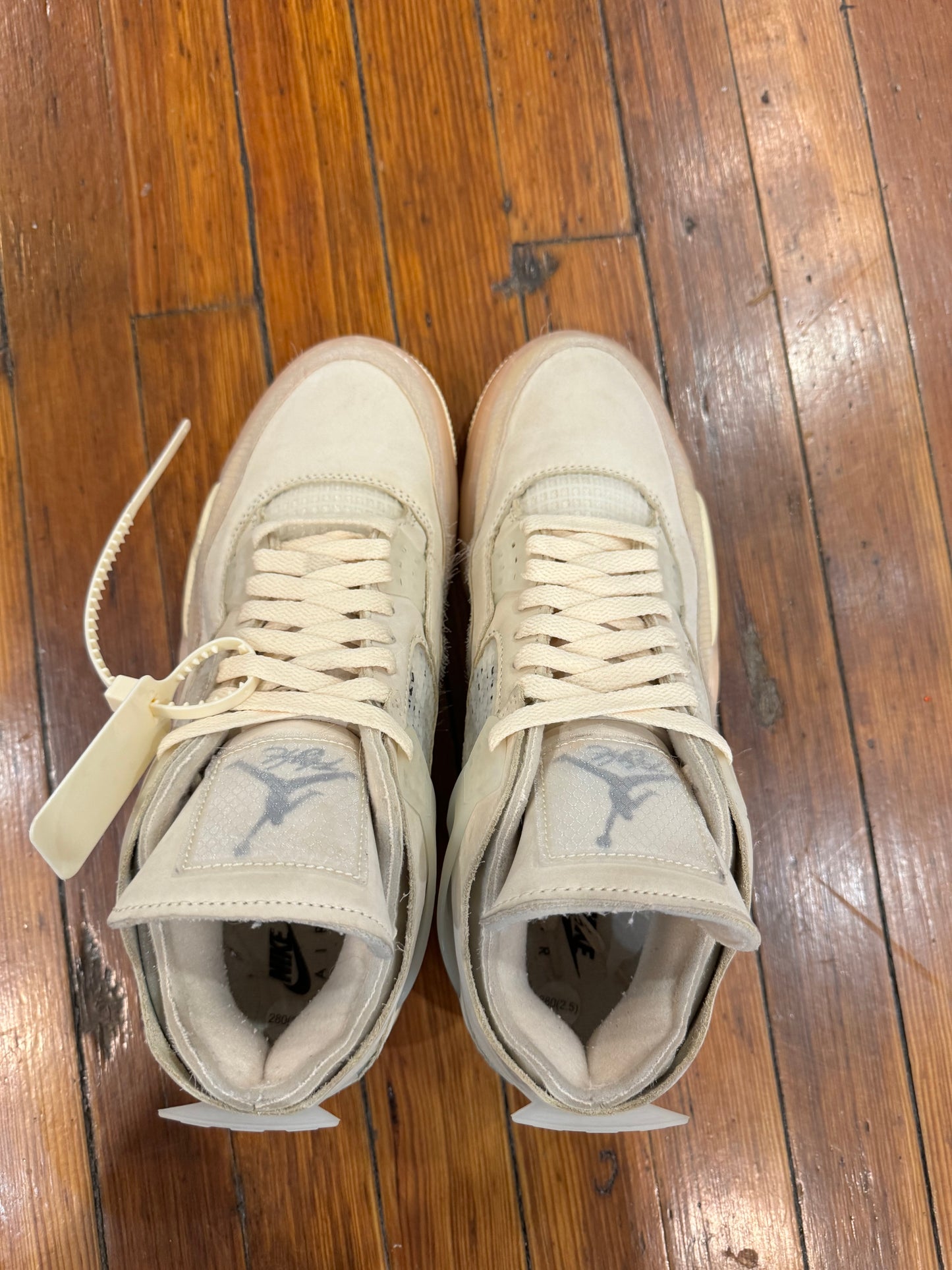 Jordan 4 x Off White “Sail”