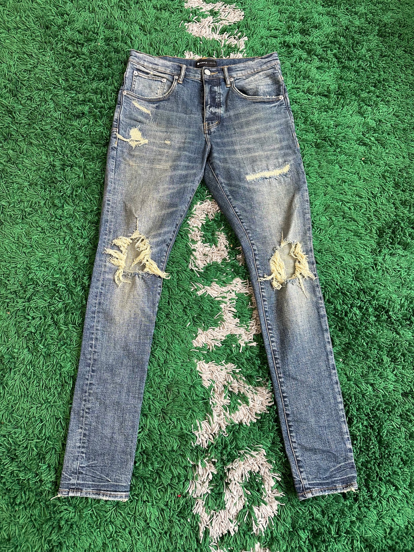 Purple Brand Jeans Rips Blue (30)