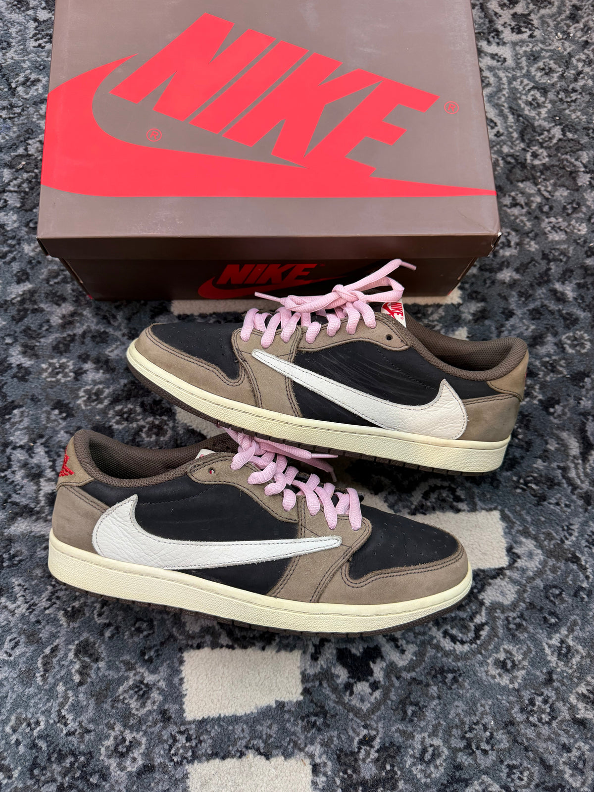 Jordan 1 Low Travis Scott “Mocha” (Size 10.5) - Image 1