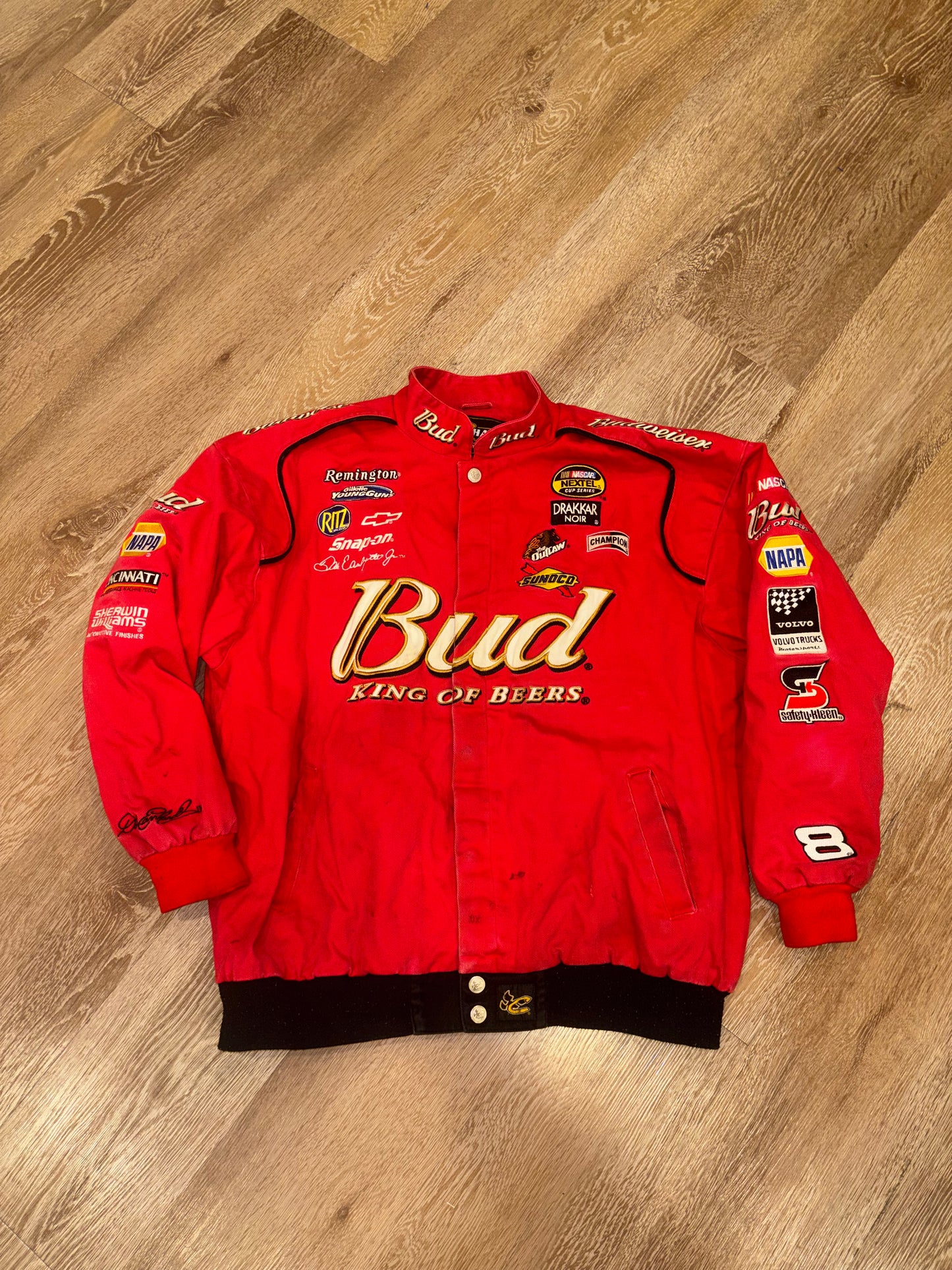 Red Budweiser NASCAR Racing Jacket (XL)