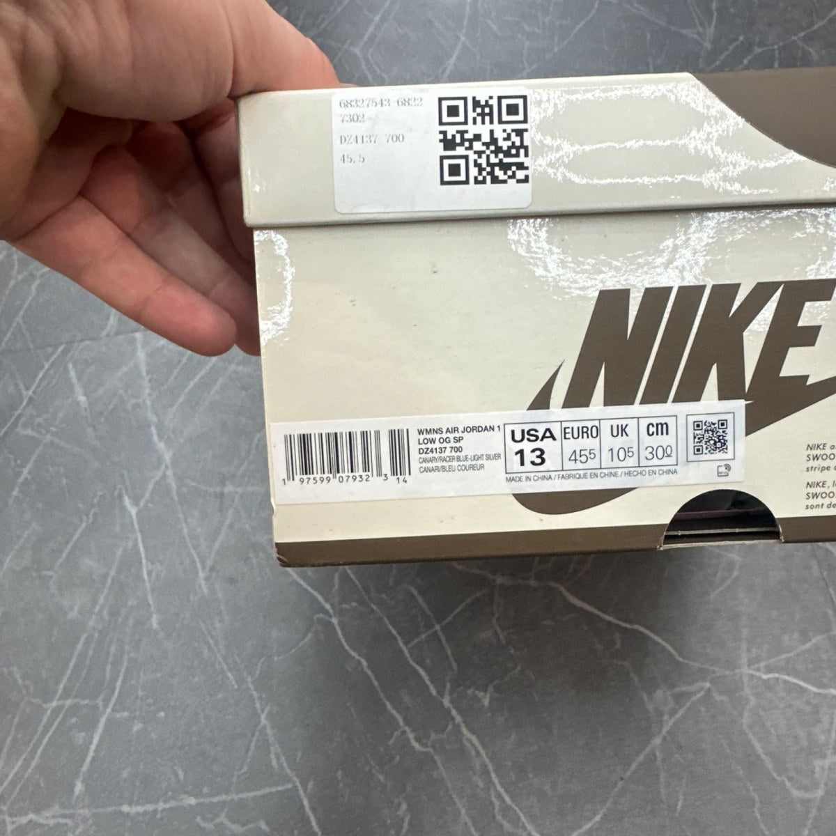 Jordan 1 Retro Low OG SP Travis Scott Canary (Women's) Size 13W (Lightly Worn Pre-Owned)