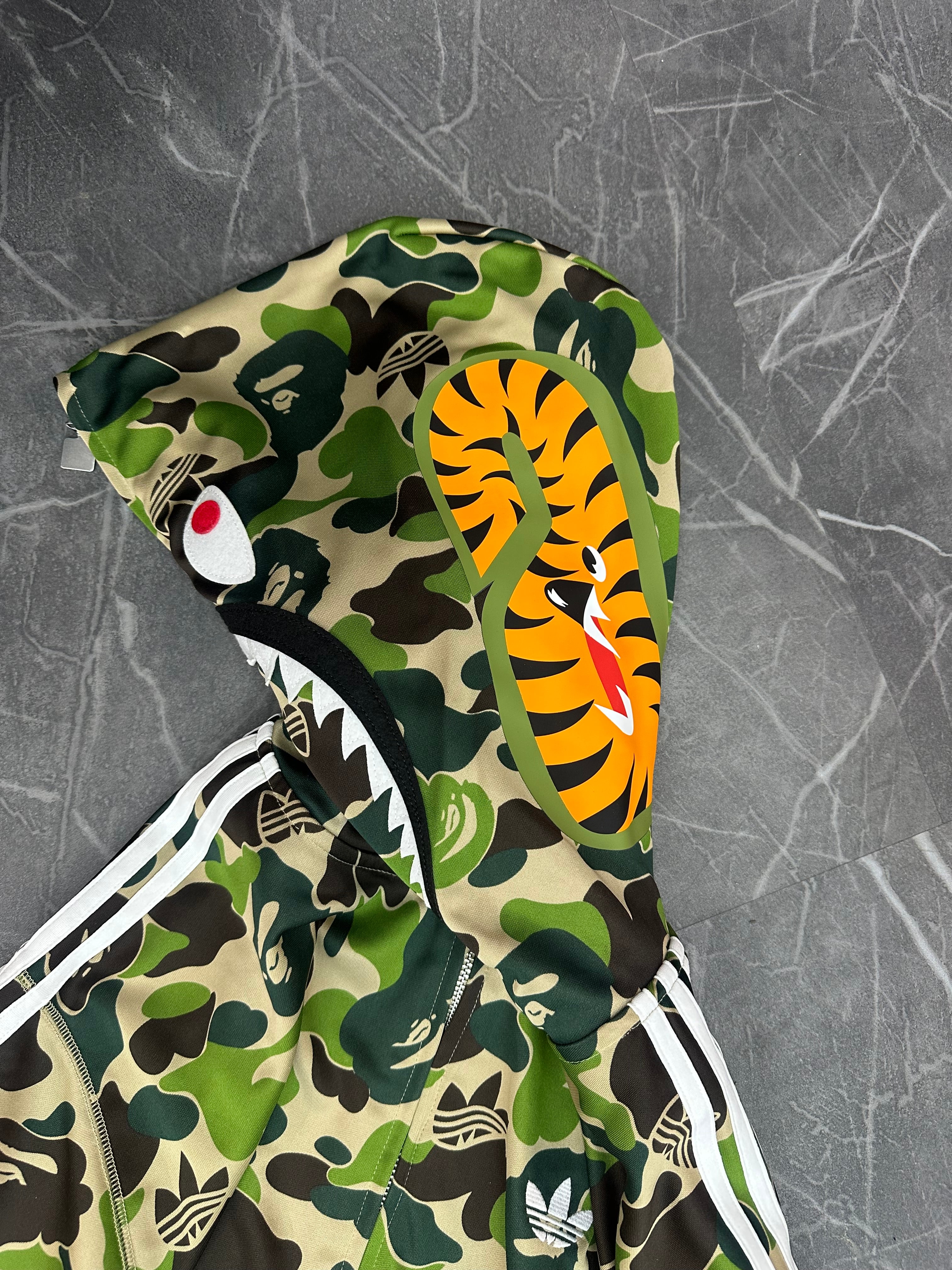 BAPE x Adidas Track Full Zip Shark Camo