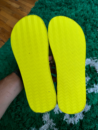 Off White Industrial Flip Flops “Yellow”