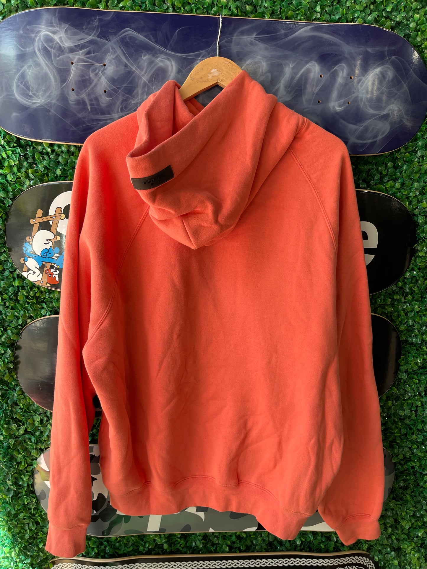 Essentials Front Logo Hoodie “Coral”