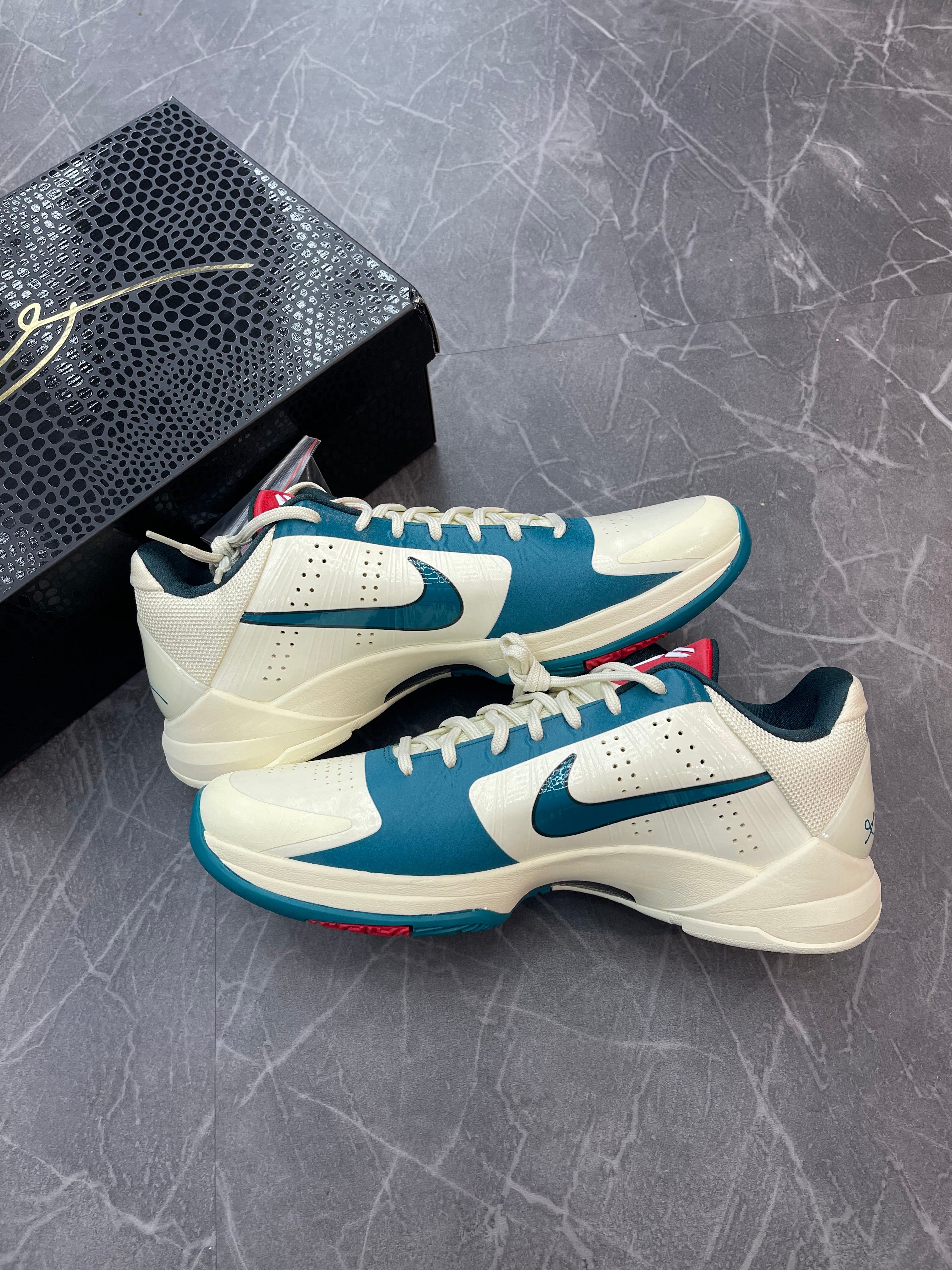 Kobe 5 Protro Caitlin Clark “Coconut Milk Spruce”