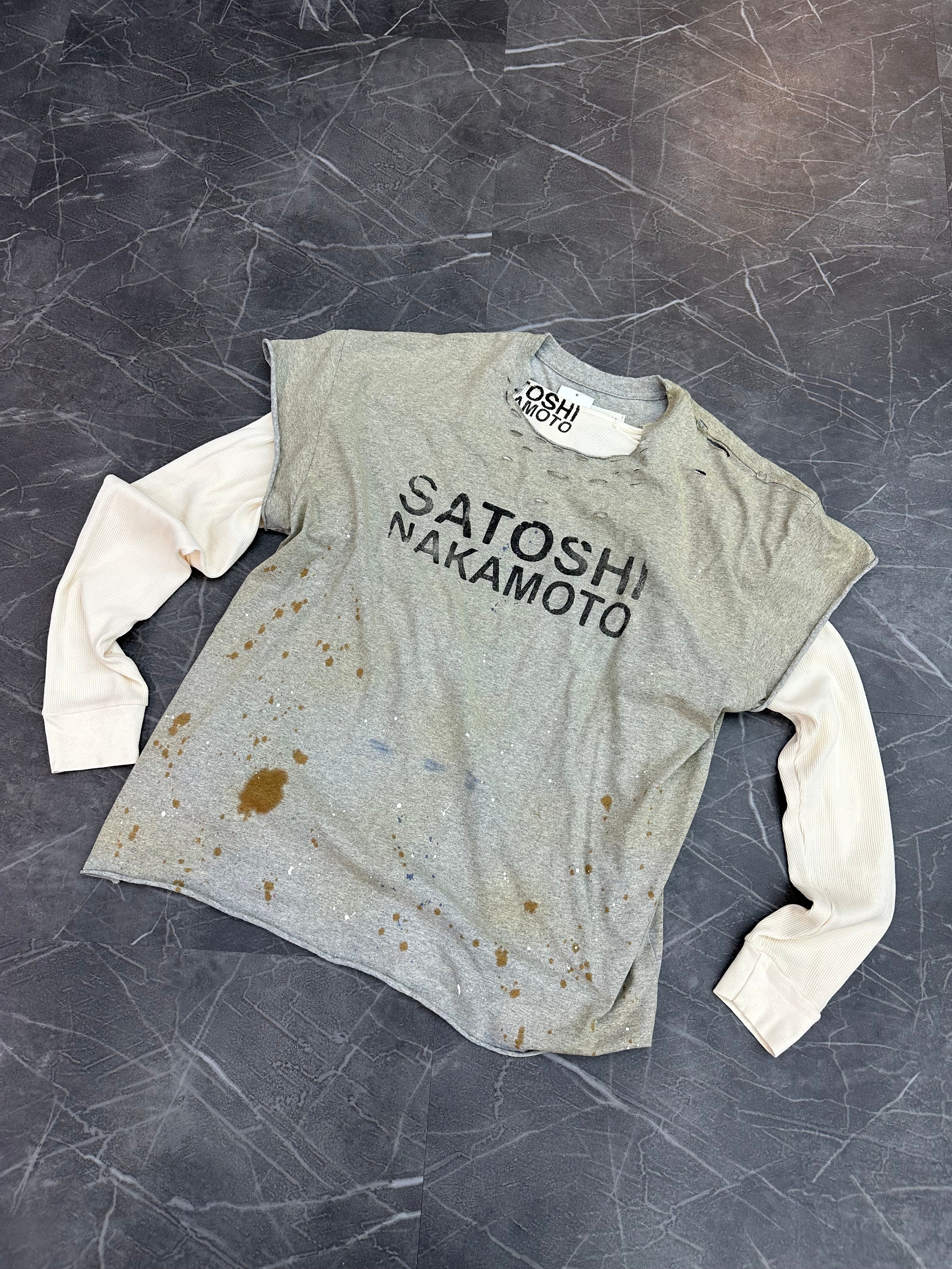 Satoshi Nakamoto Luke Tee Thermal Grey