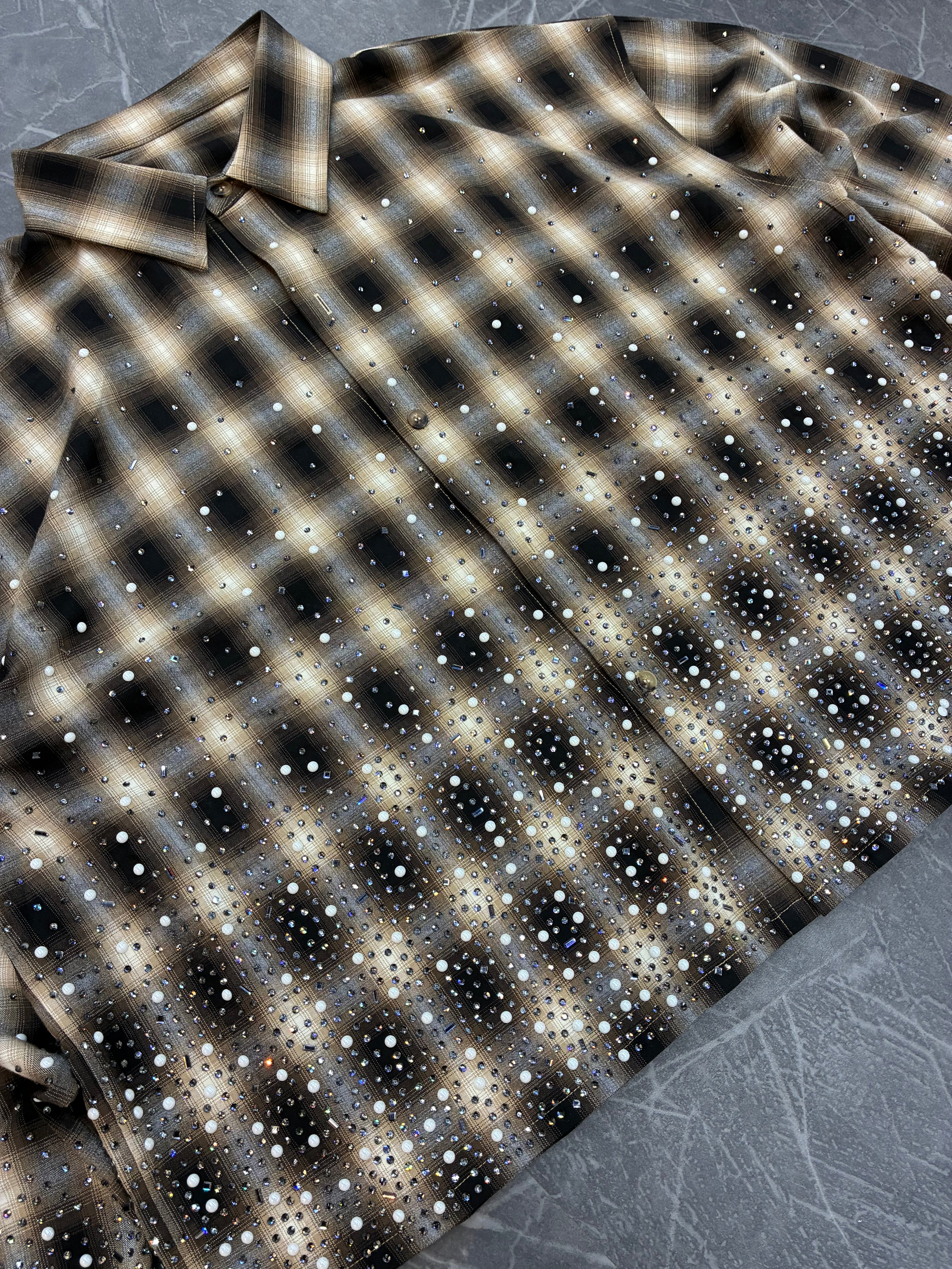 Jefe Studios Crystal Perla Flannel “Brown”