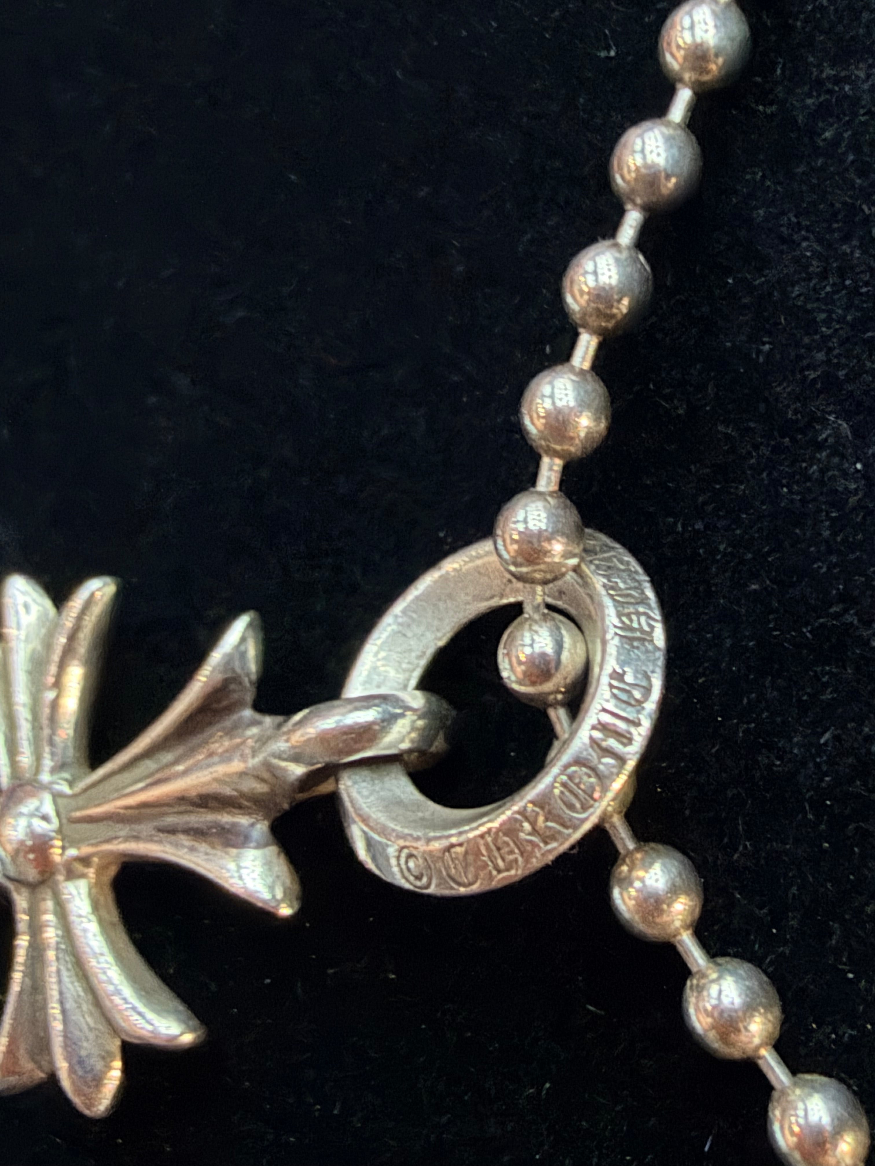Chrome Hearts Tiny Cross Pendant & Ball Chain