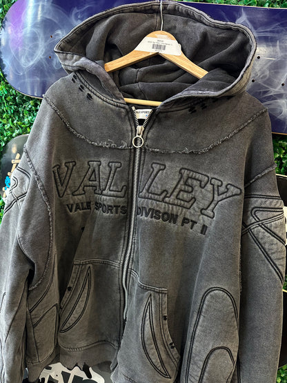 Vale Armor Zip Up Hoodie “Grey”