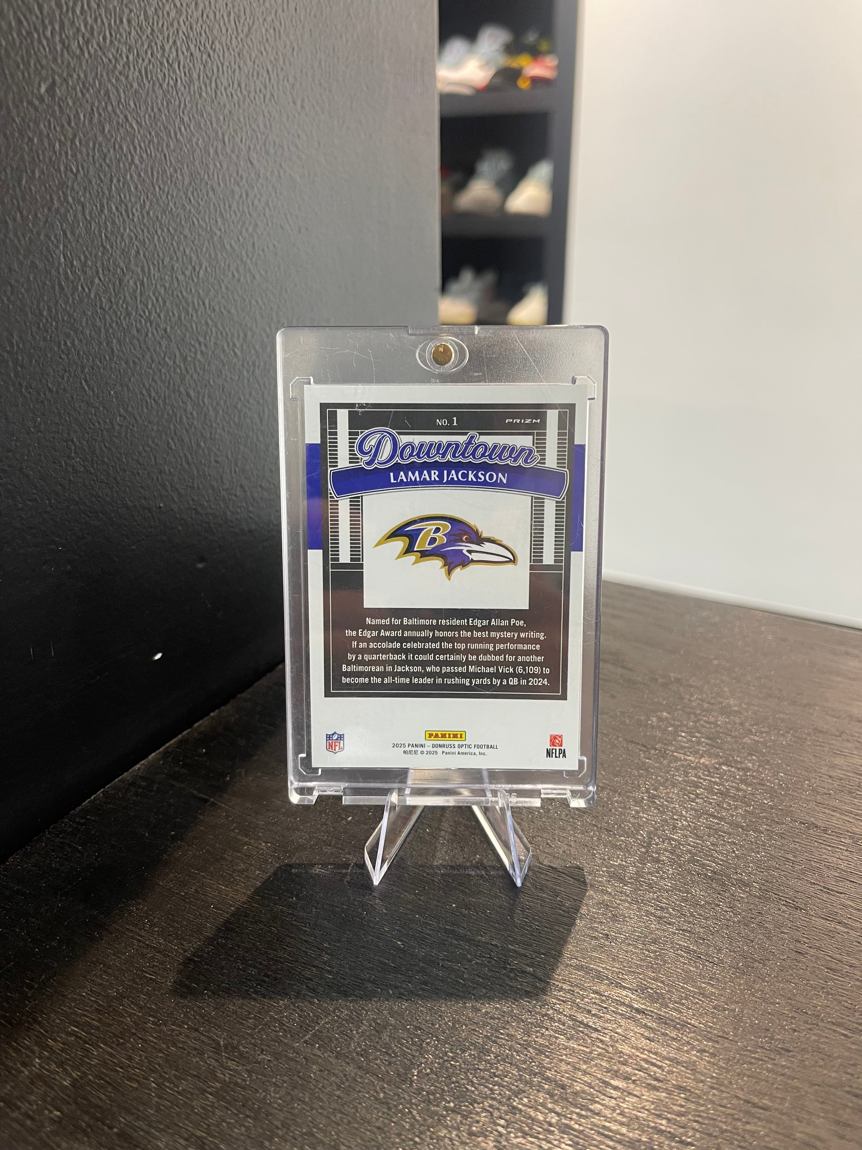 2025 Donruss Optic Lamar Jackson Downtown #1
