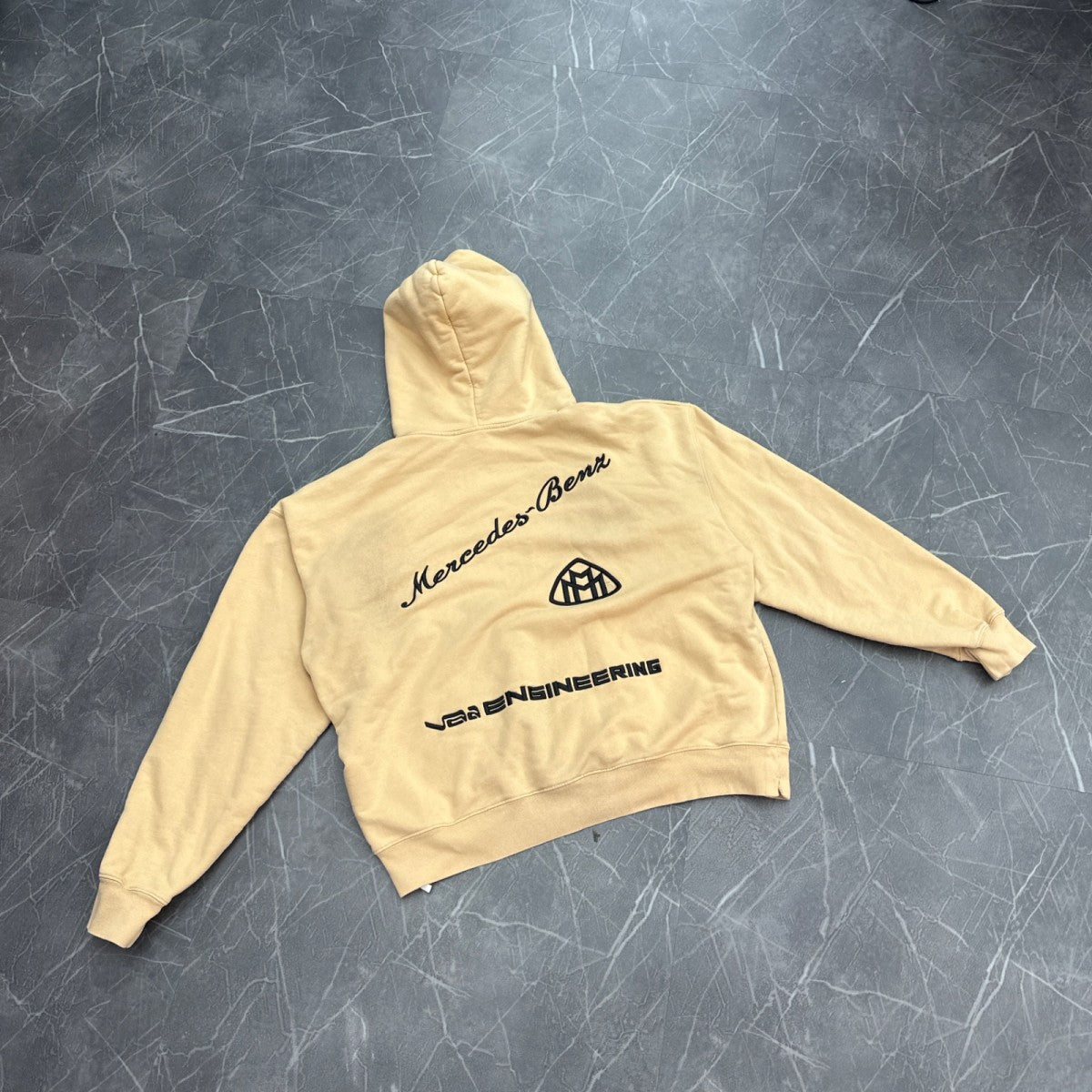 OFF-WHITE C/O Project Maybach Hoodie Beige - Image 2