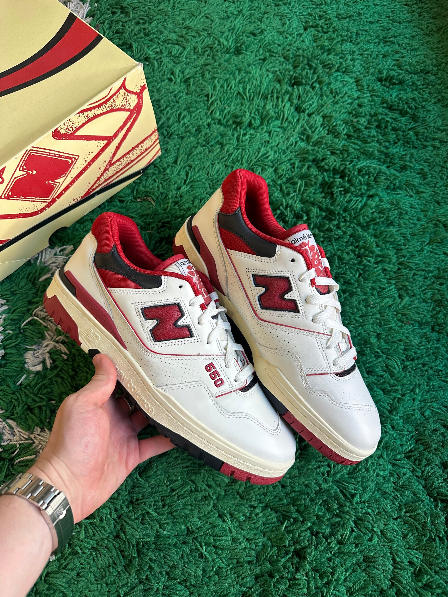 New Balance 550 “Aime Leon Dore White Red”