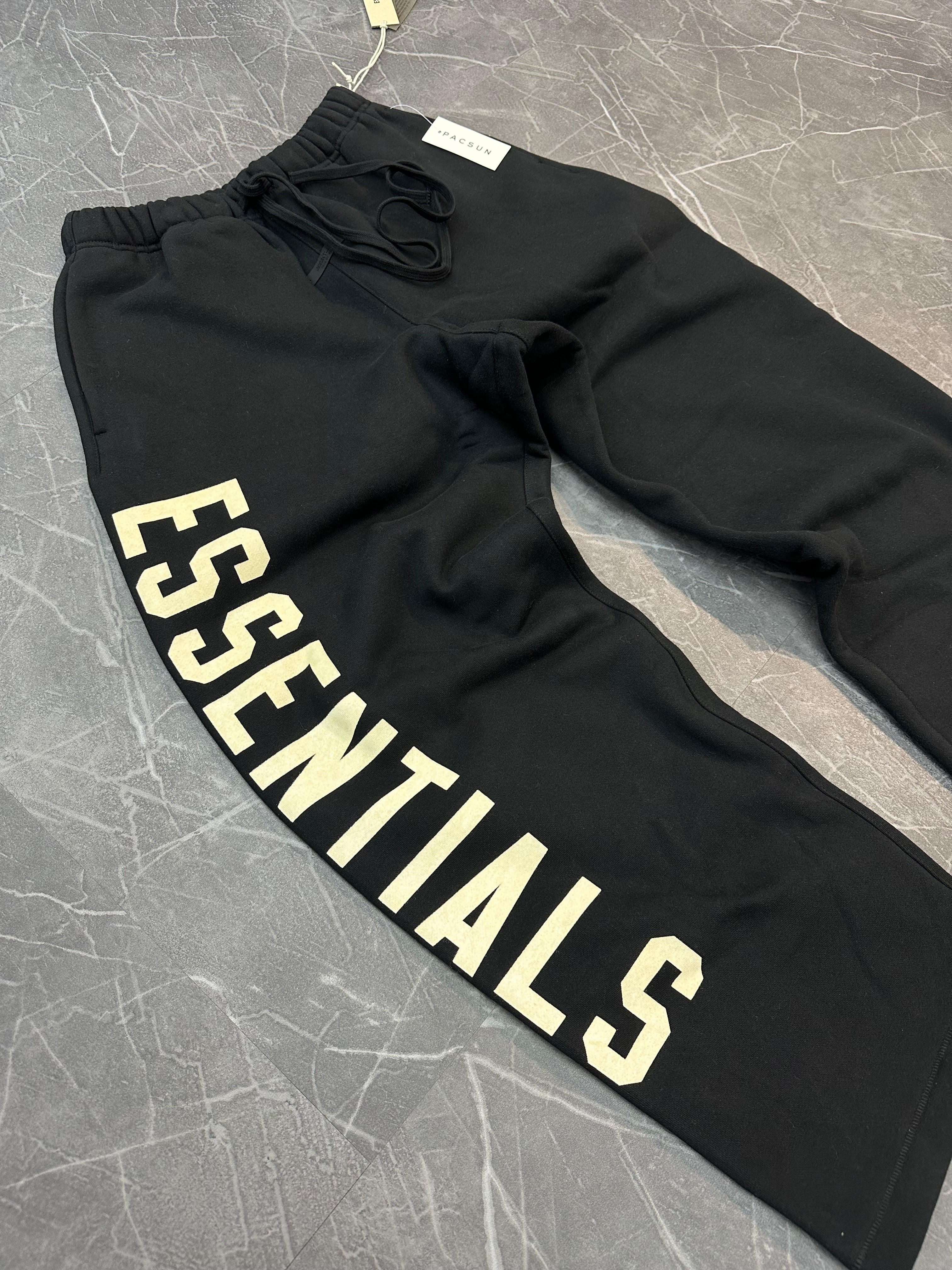 Essentials Relaxed Sweatpants “Black” Full Leg AOP