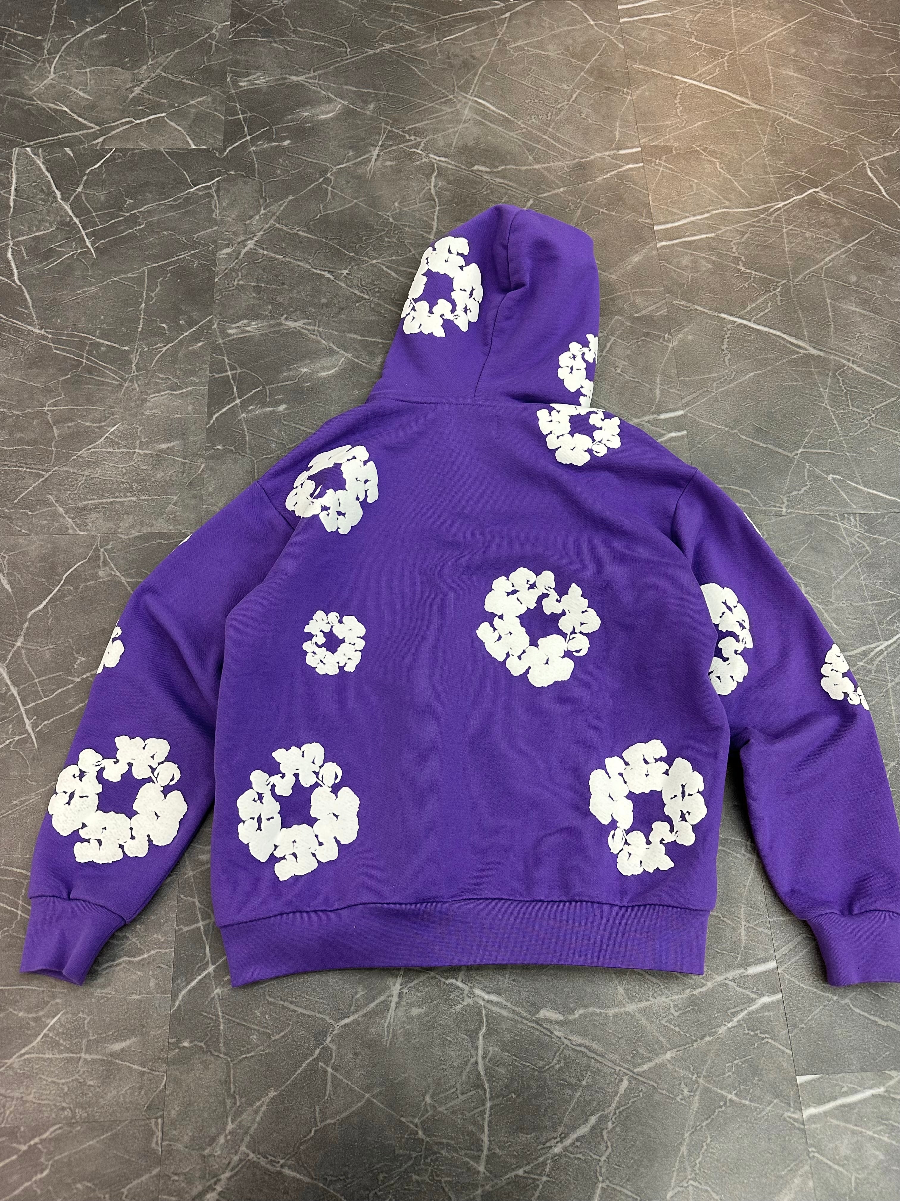 Denim Tears Cotton Wreath Zip Up “Purple”