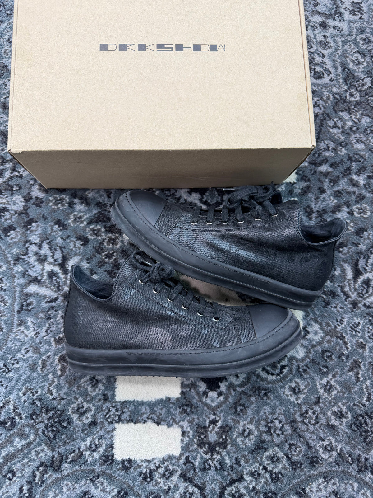 Rick Owen’s Dark Shadow Low “Black Pattern”