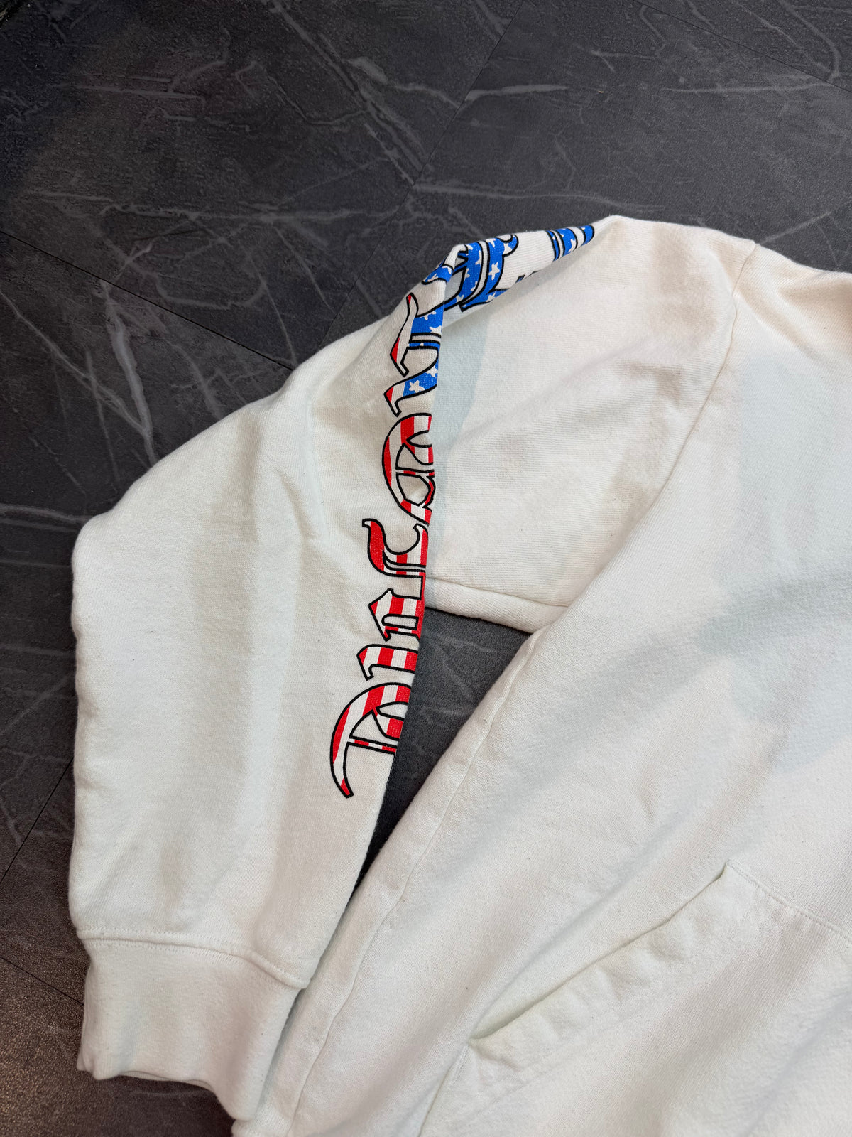 Chrome Hearts Matty Boy USA Pullover Hoodie White