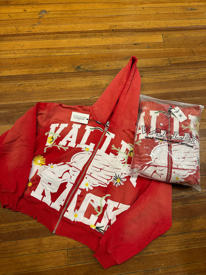 Vale Forever Garden Zip Up “Red”