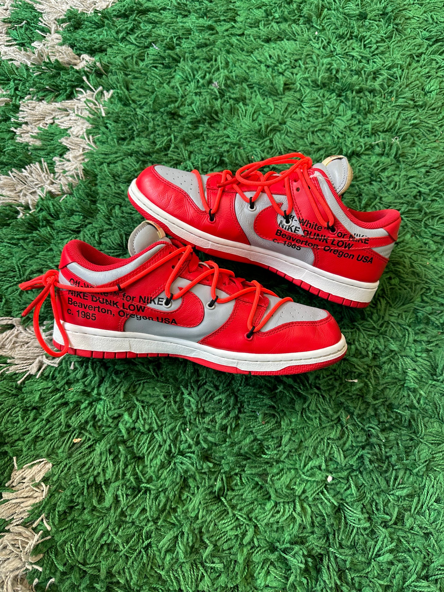 Nike Dunk Low Off White “University Red”