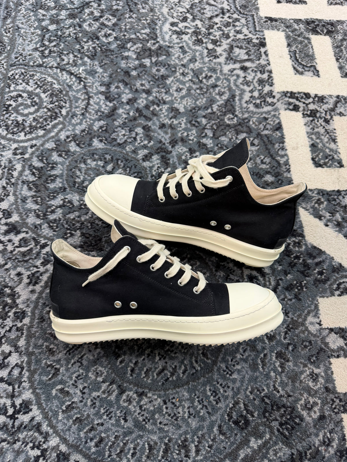 Rick Owen’s Dark Shadow Low “Black Tape”