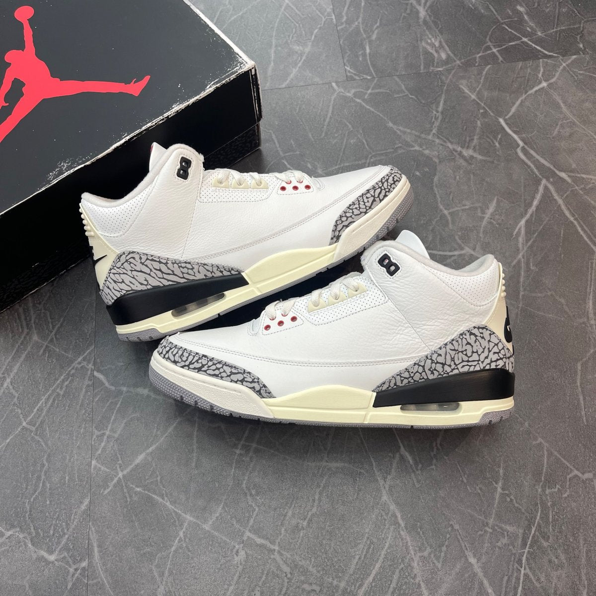 Jordan 3 Retro White Cement Reimagined (Size 12) (Lightly Worn)