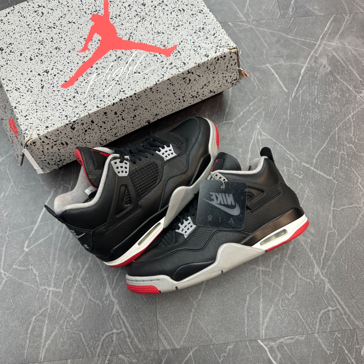 Jordan 4 Retro Bred Reimagined - Image 1