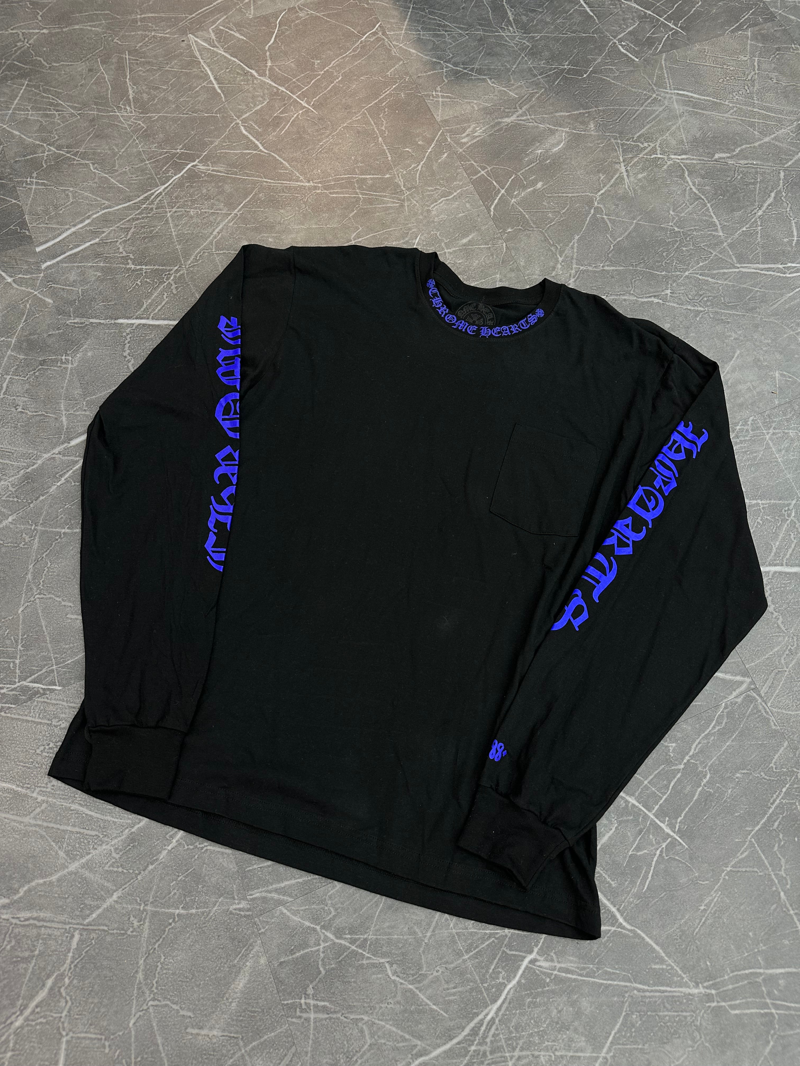 Chrome Hearts 1988 Neck Logo Long Sleeve Blue