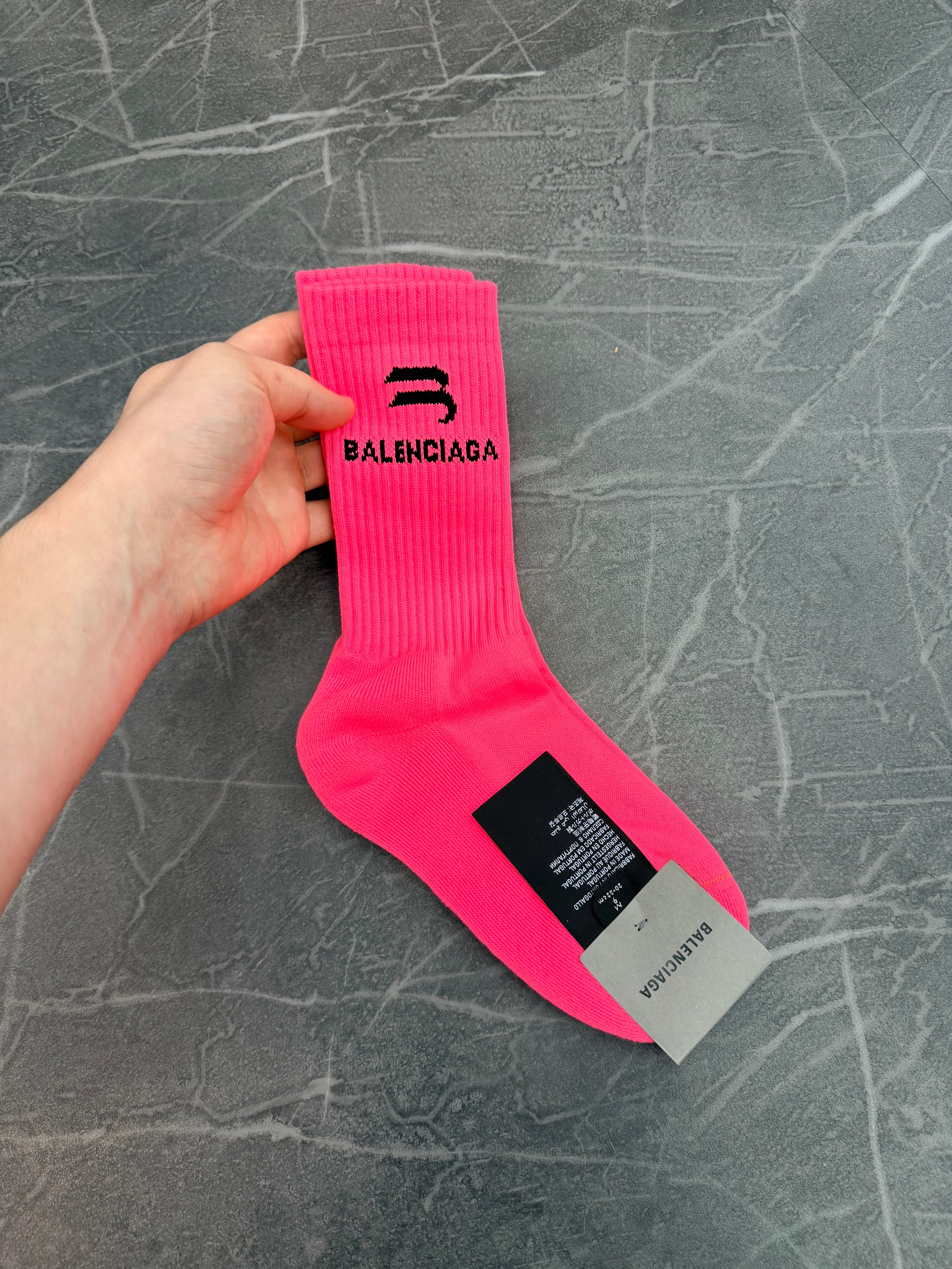 Balenciaga Socks Hot Pink