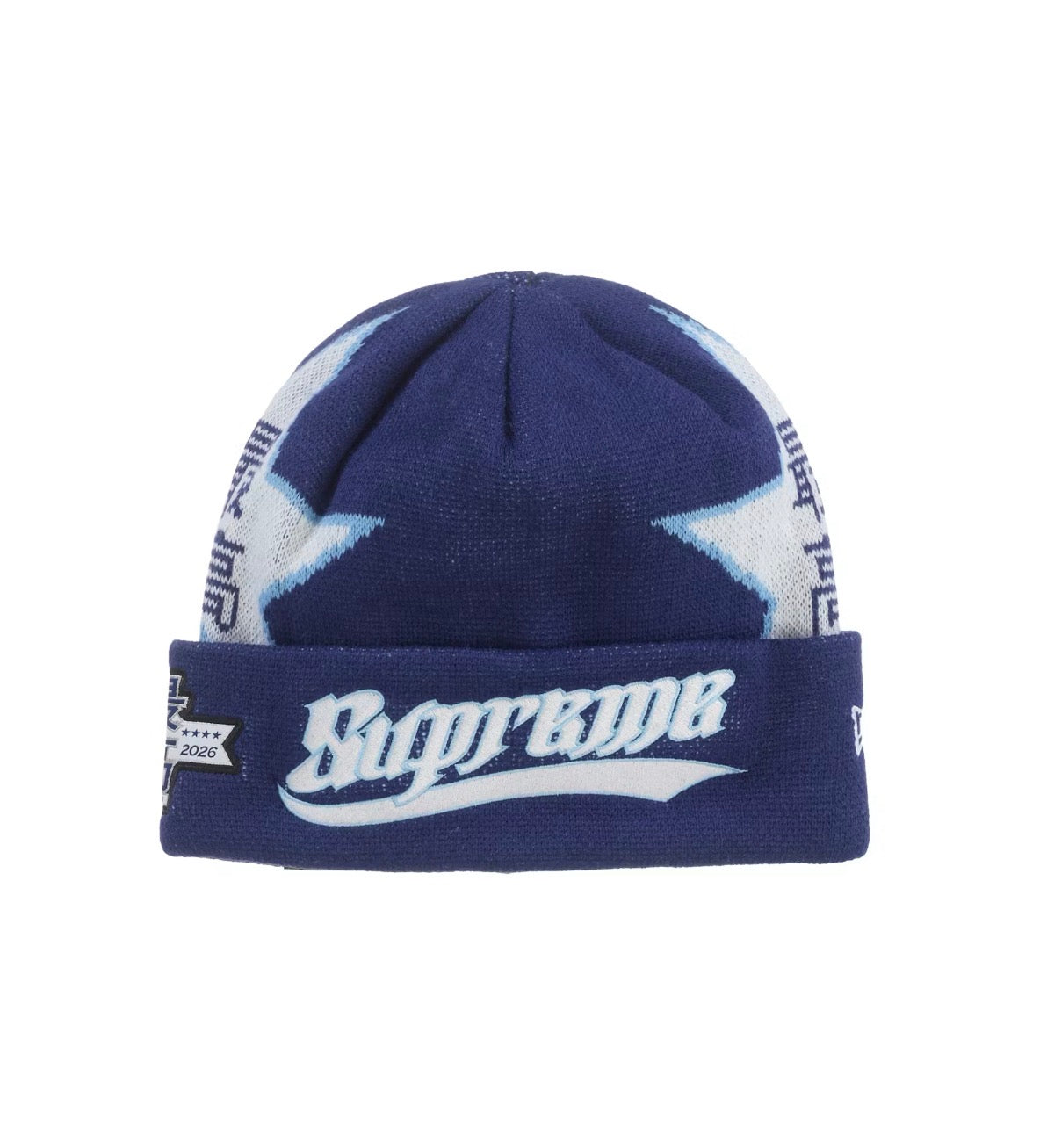 Supreme New Era Stars Beanie “Navy”